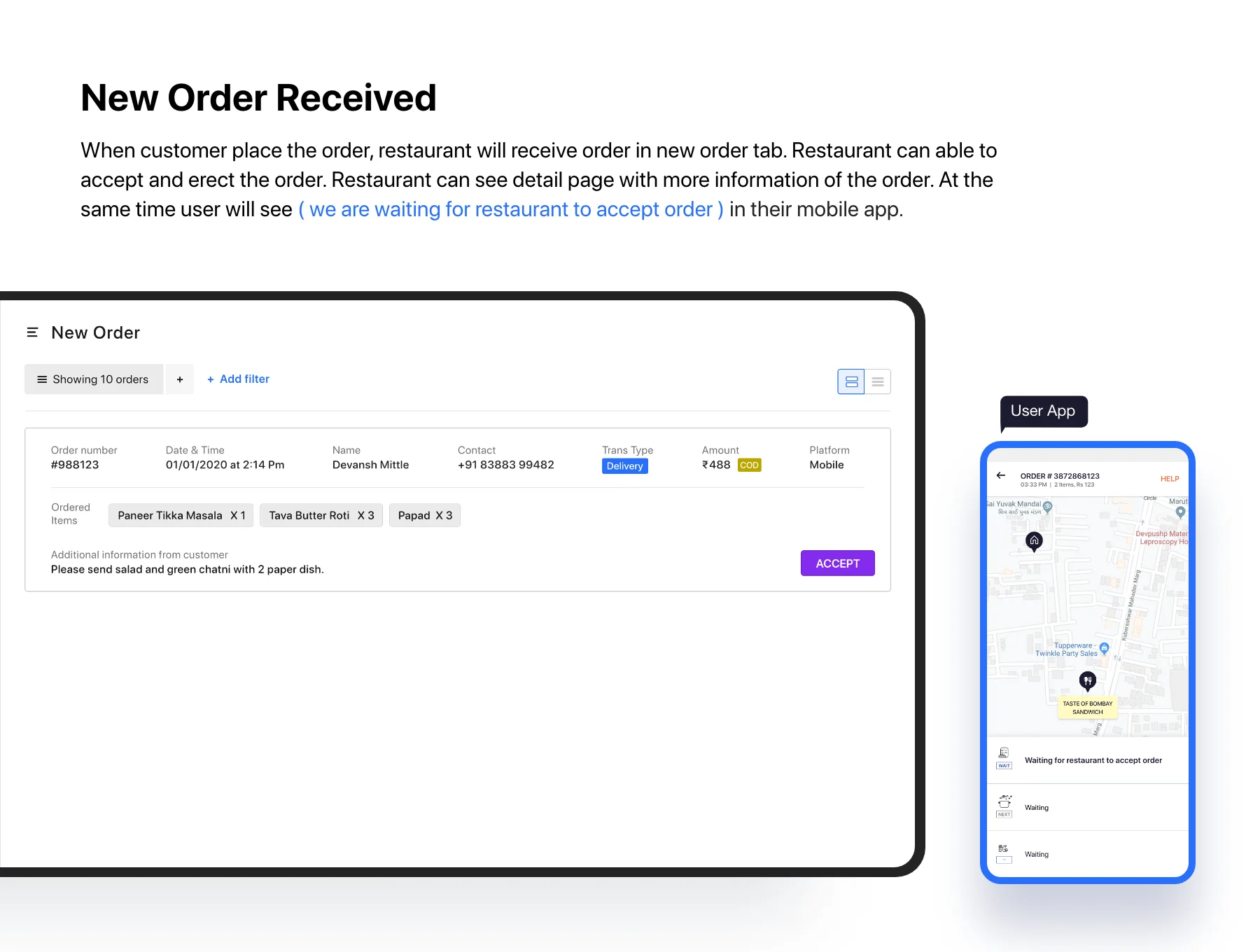 Food delivery restaurant dashboard 4