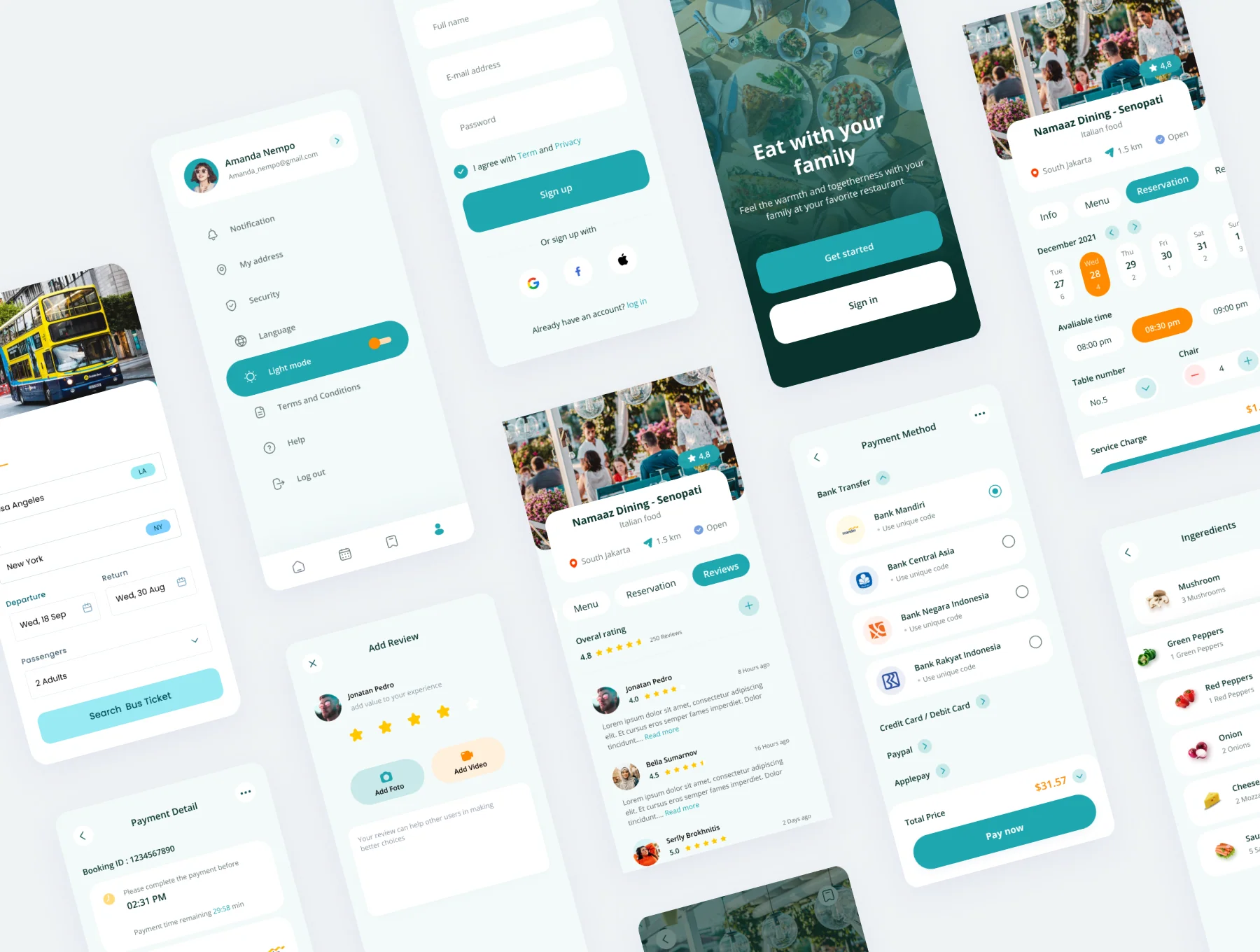 Restaurant Food App UI Kit 2