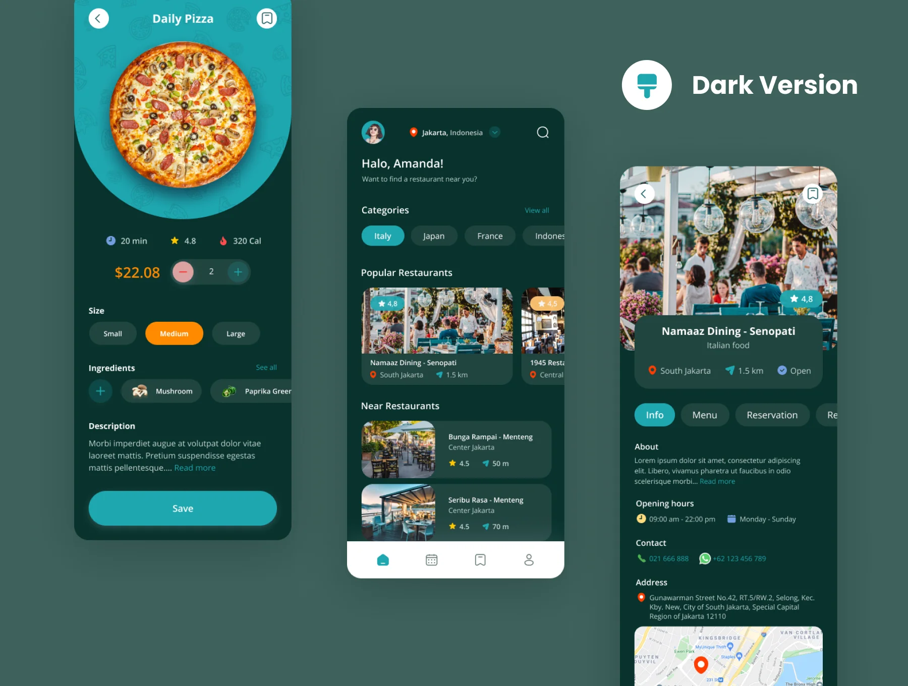 Restaurant Food App UI Kit 6
