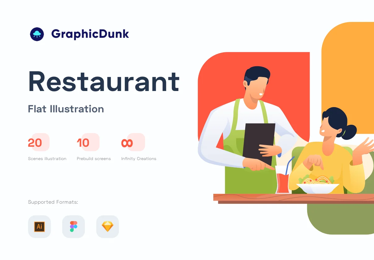 Restaurant Illustration Pack