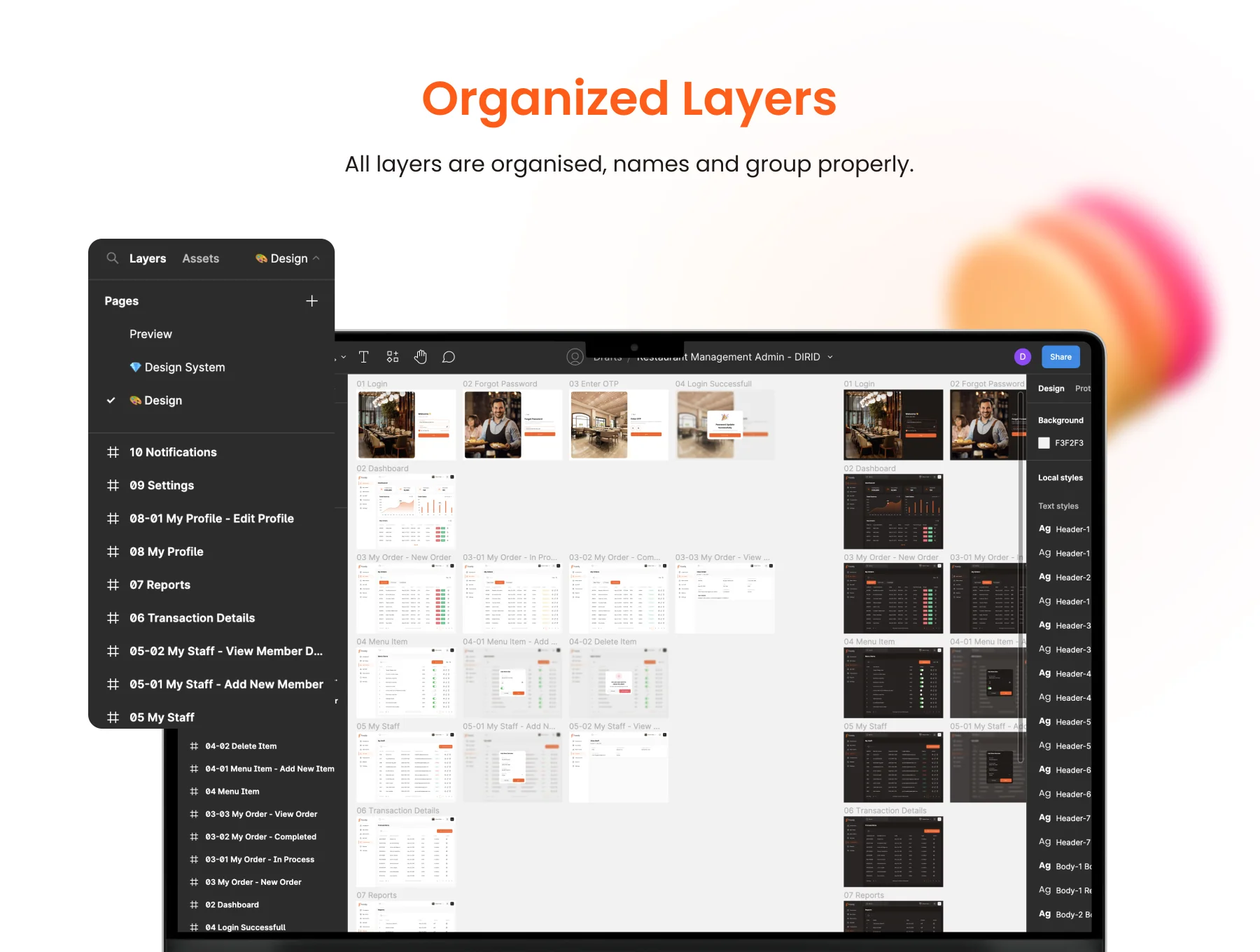 Restaurant Management Admin UI Kit 3