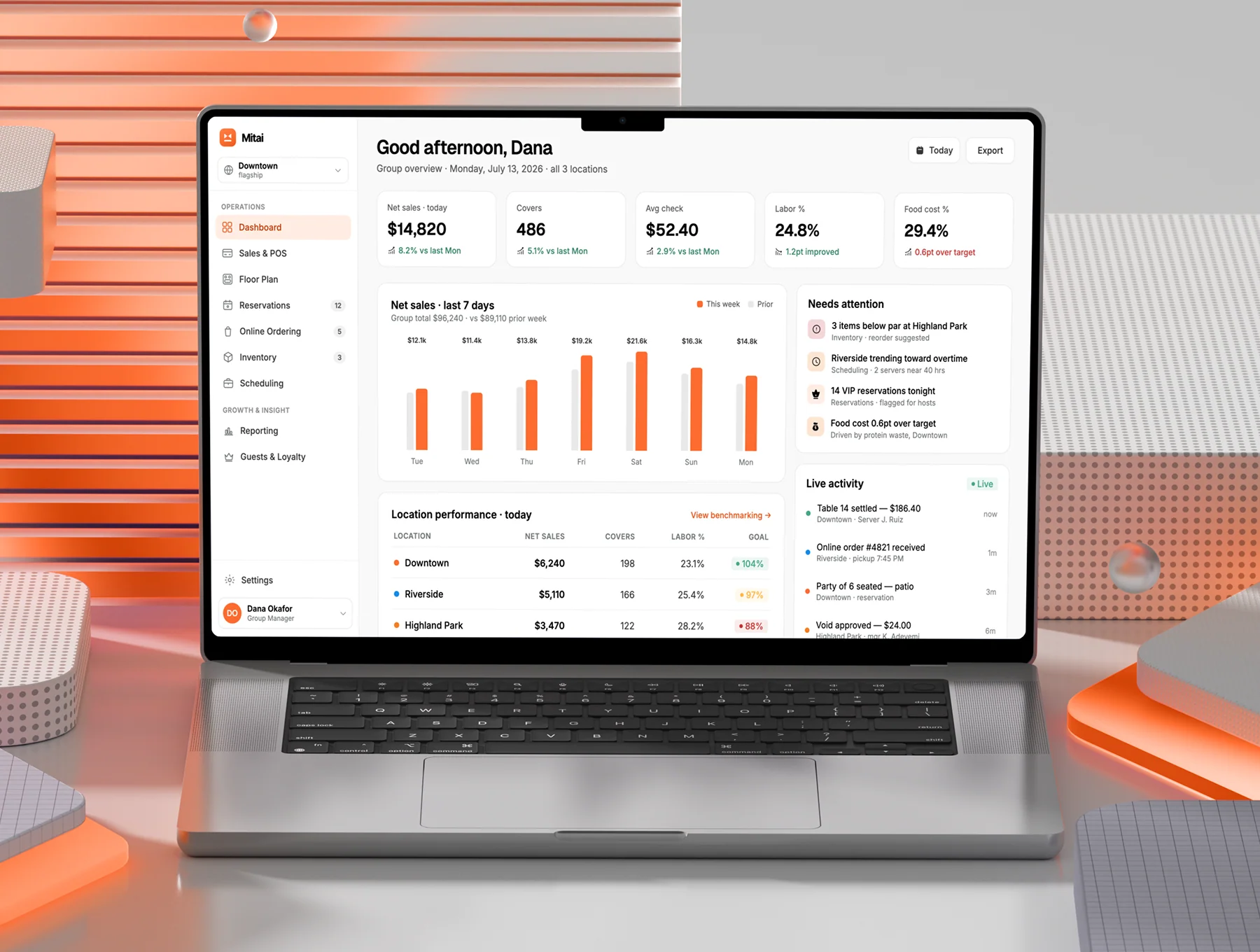 Restaurant Management HTML Web App 2