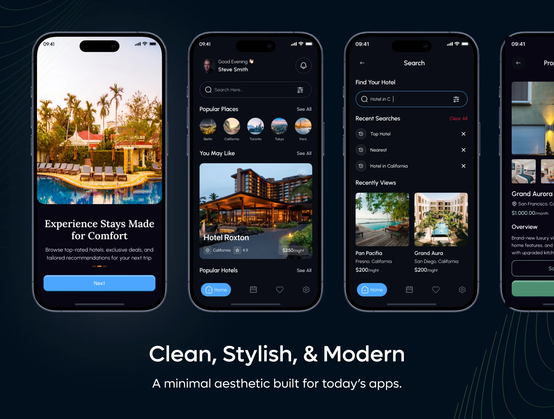 RestEase - Hotel Booking Mobile App UI Kit 3