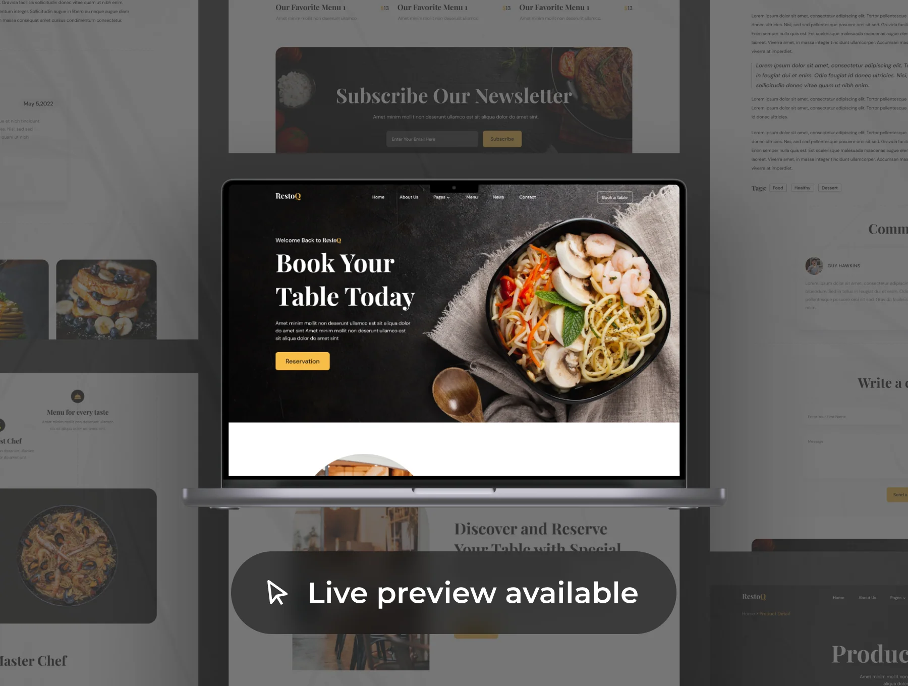 RestoQ - Restaurant Web Templates 7