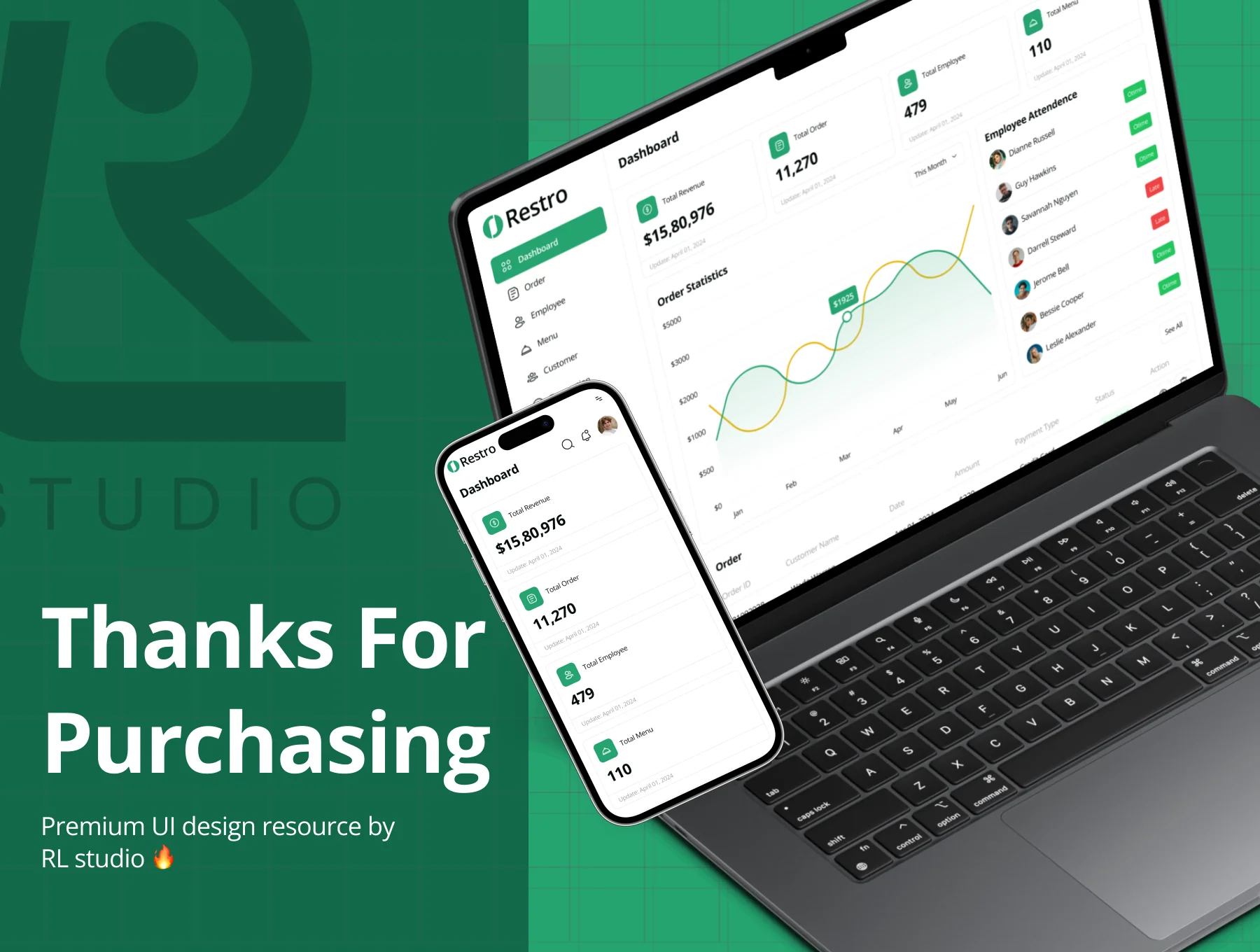 Restro - Restaurant Management Dashboard Admin UI Kit 8