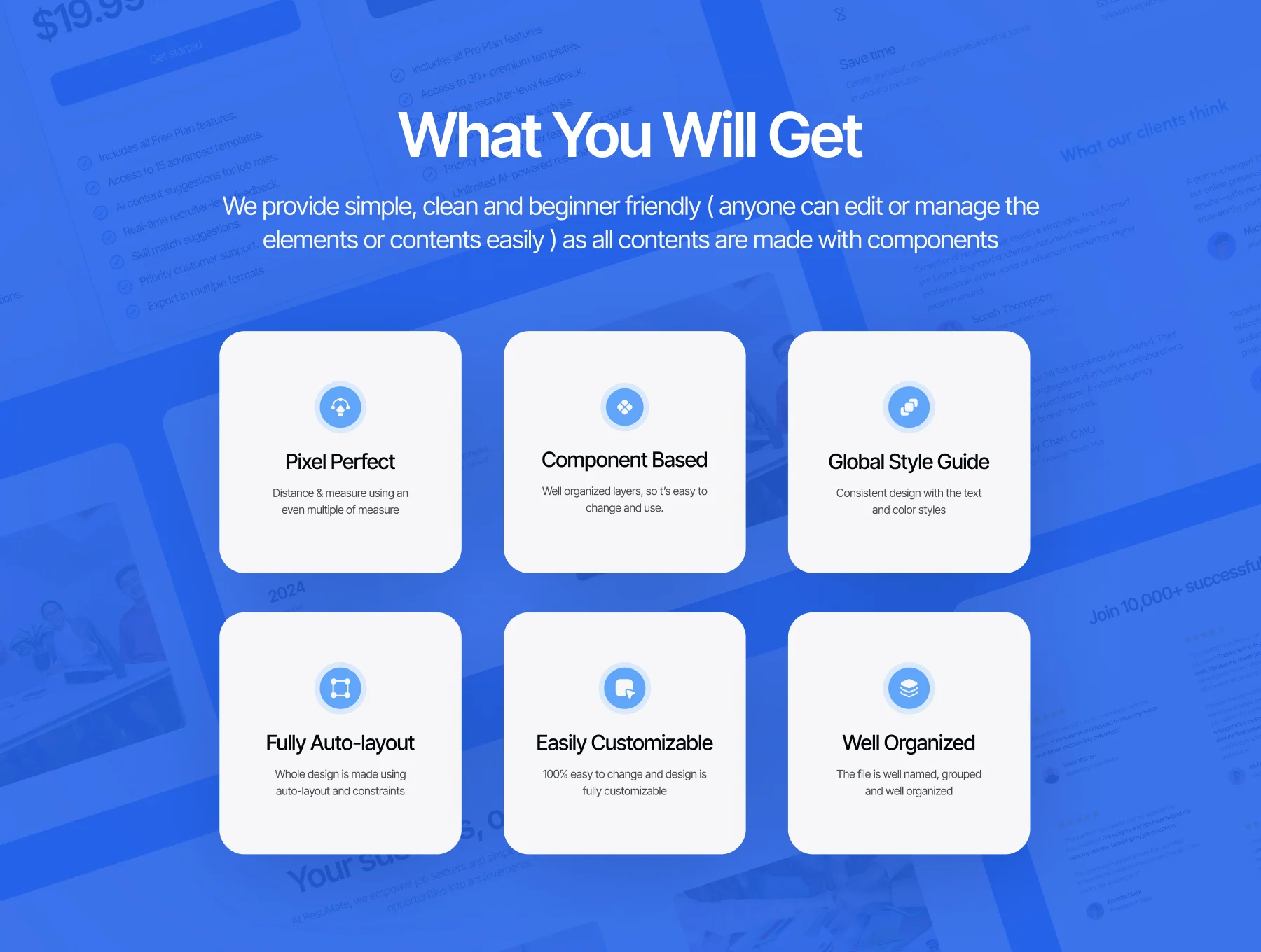 Resumate AI resume builder - Ui Kit 2