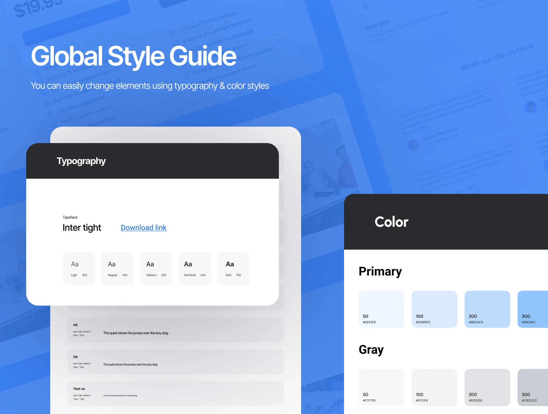 Resumate AI resume builder - Ui Kit 3