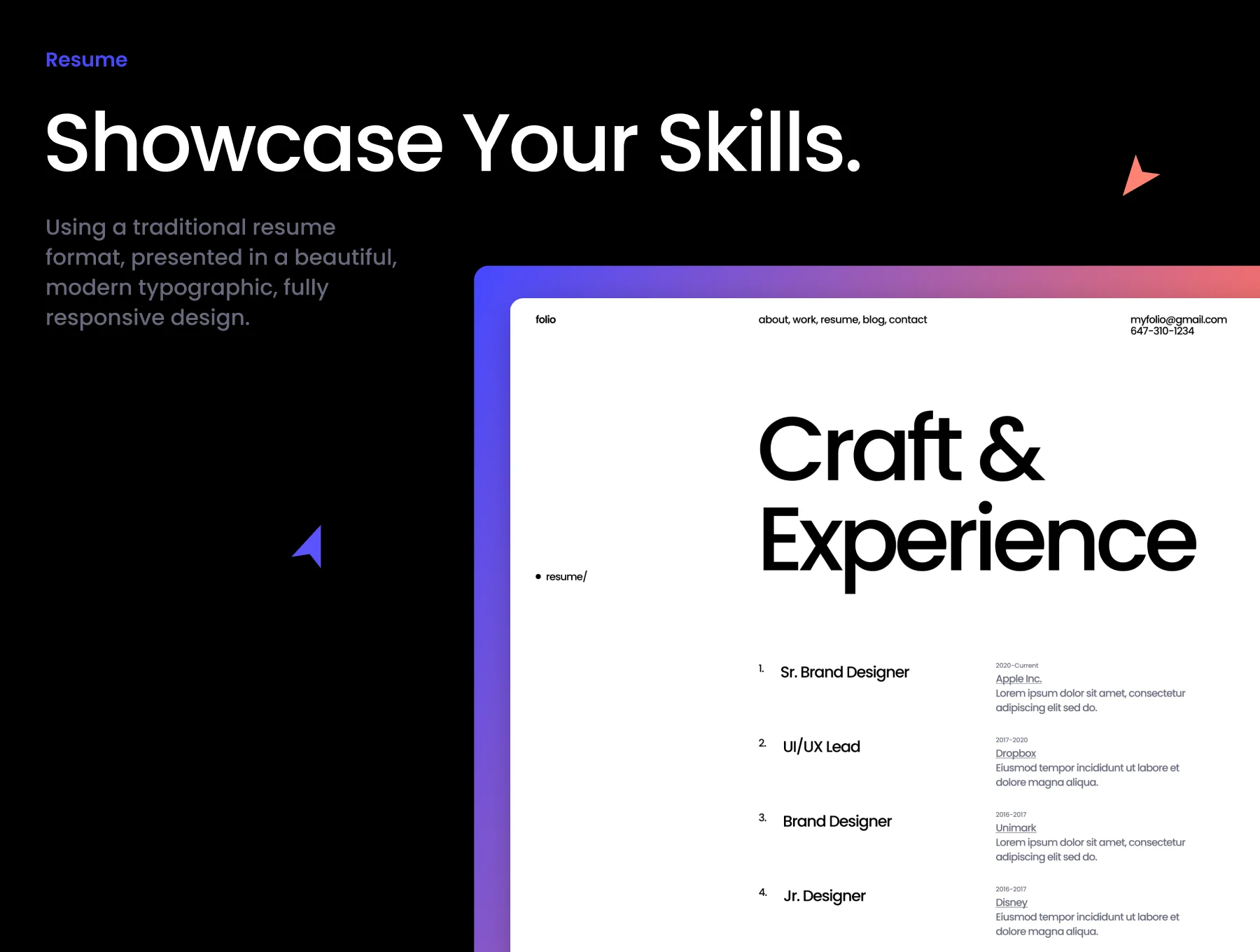 Resume & Portfolio Kit 2