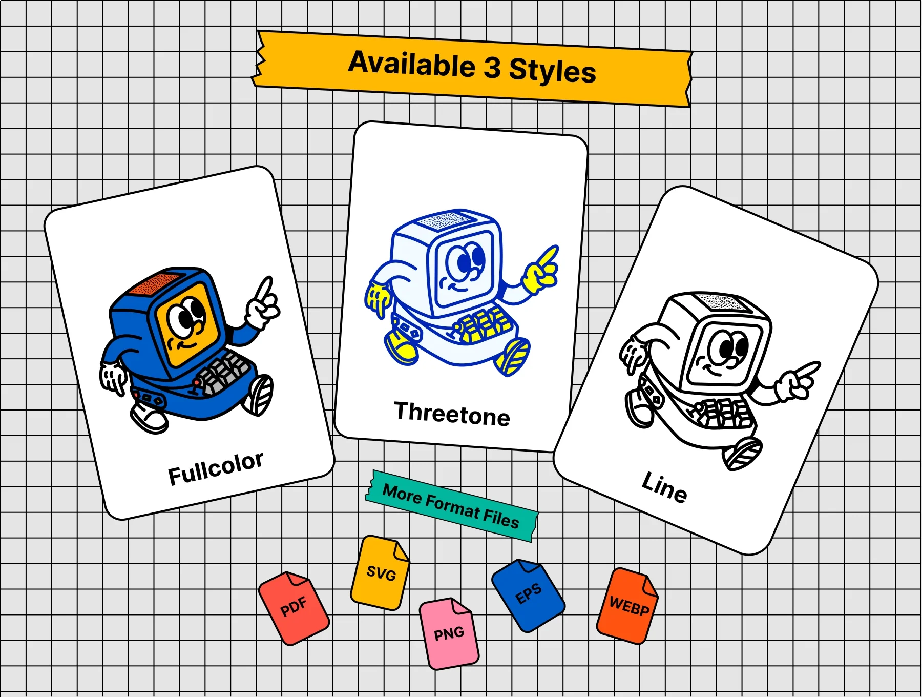 Retro Dudes Illustrations 2