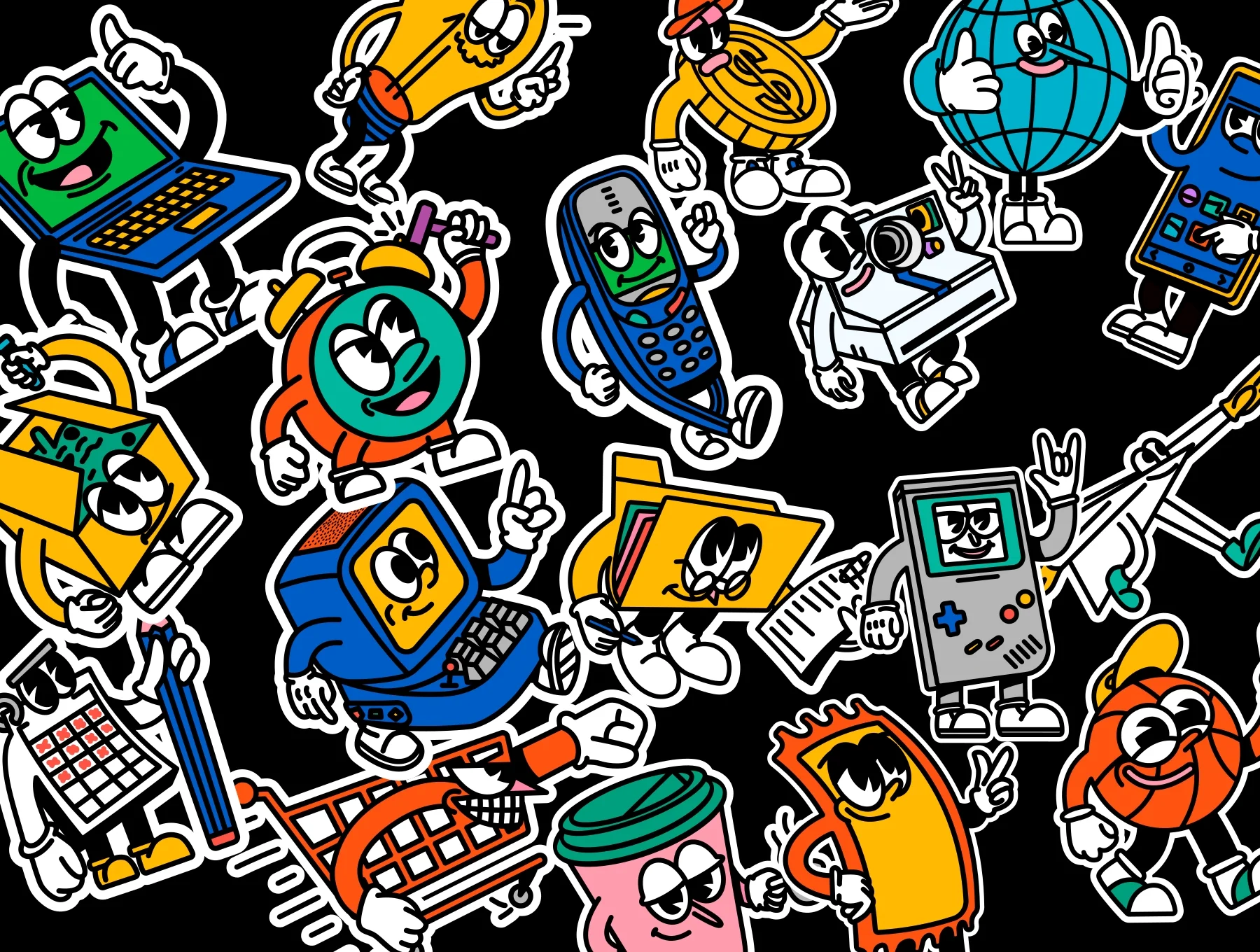 Retro Dudes Illustrations 5
