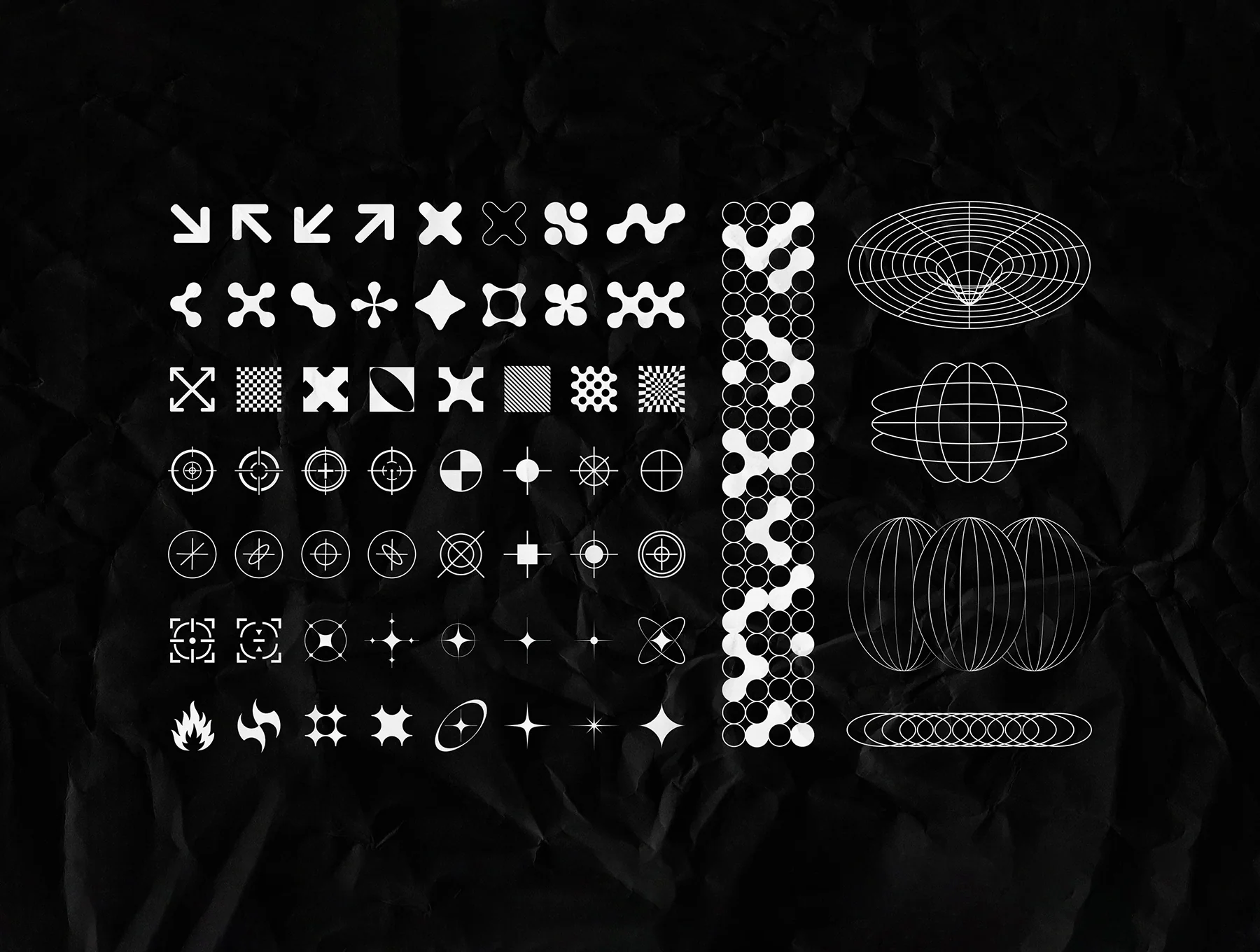 Retro-Futuristic Shapes Collection 3