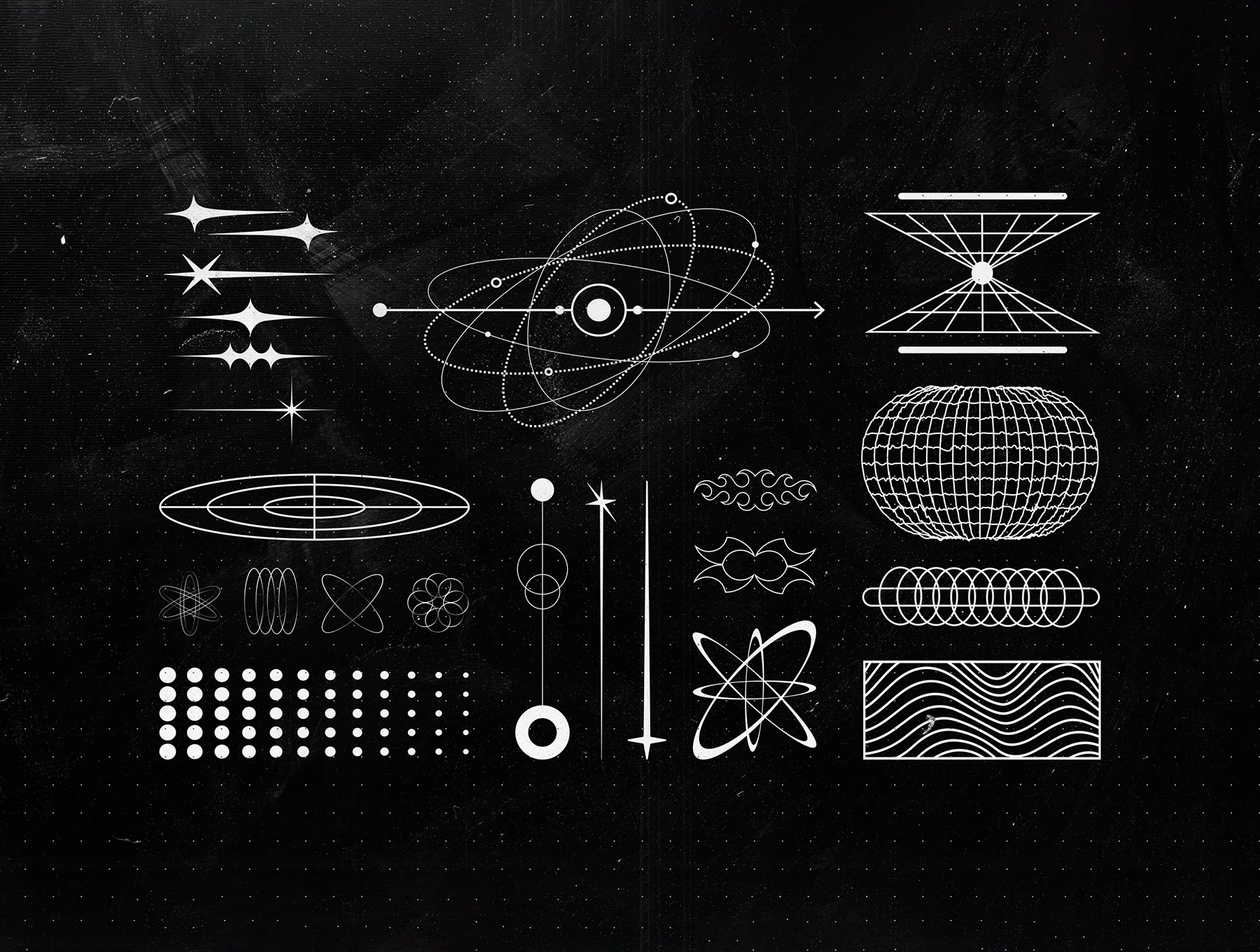 Retro-Futuristic Shapes Collection 7