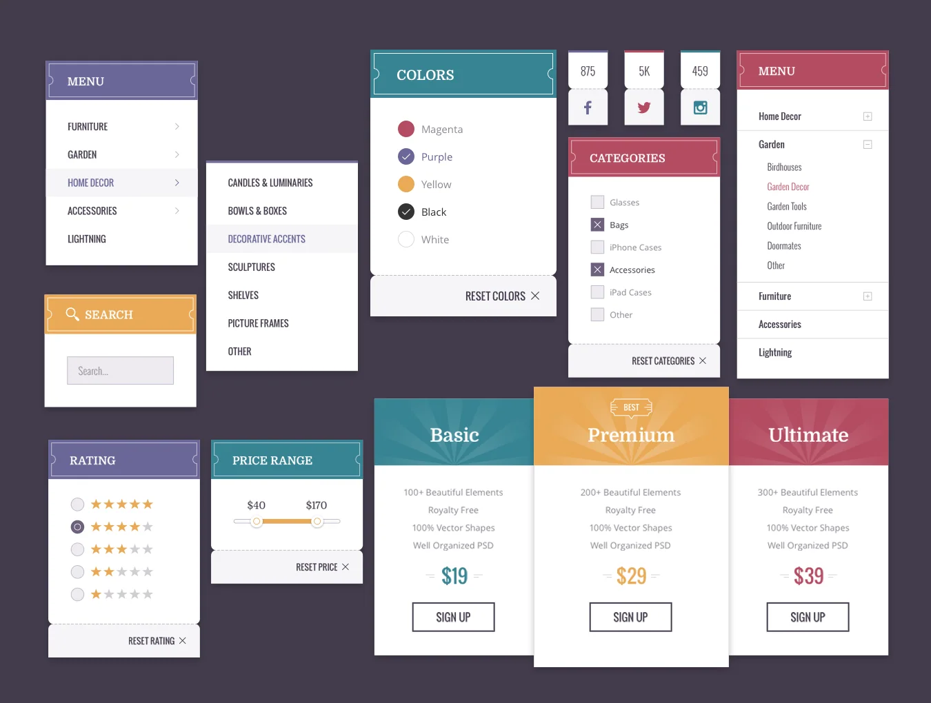 Retro Jam UI Kit 4