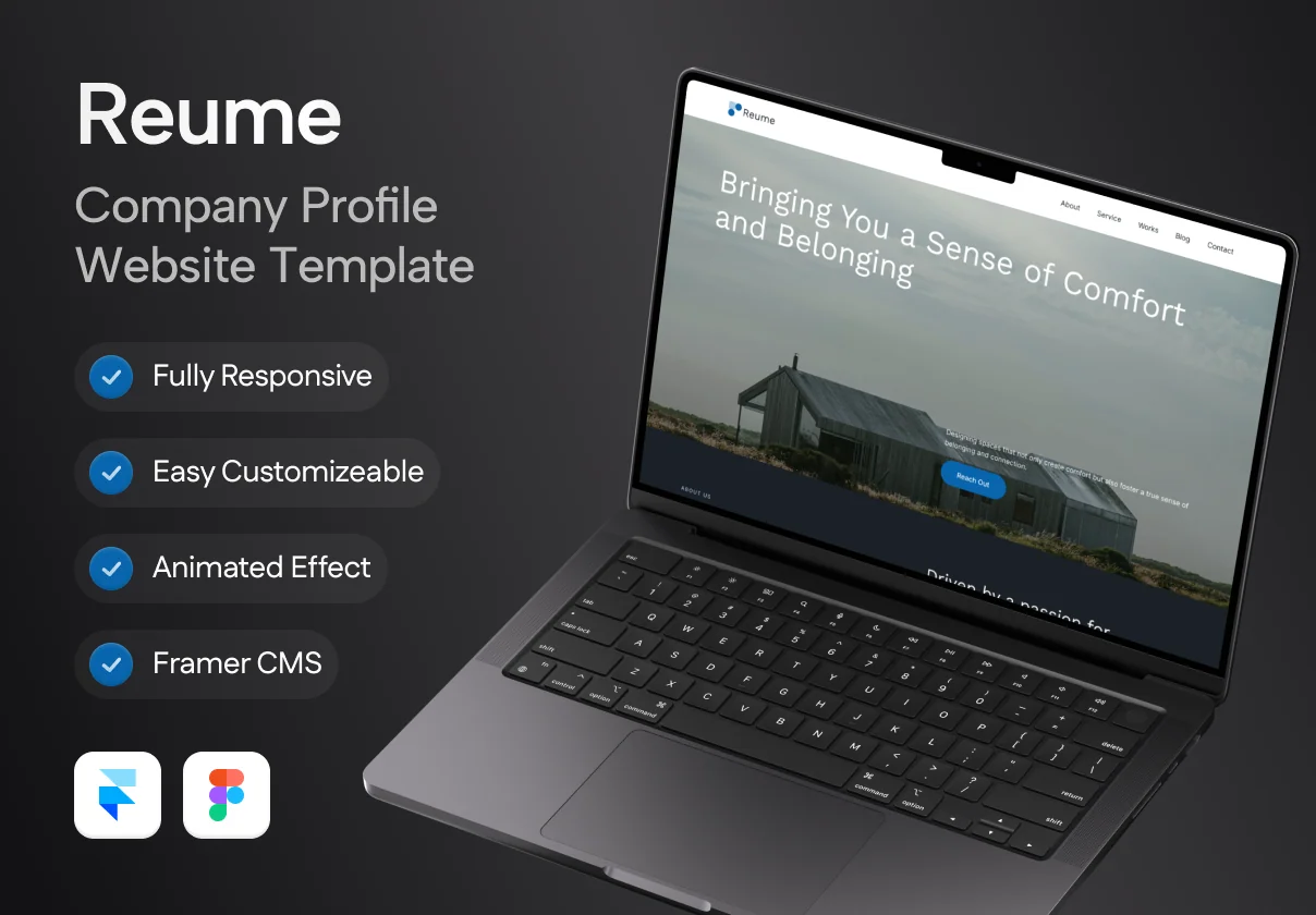 Reume - Company Profile Framer Template