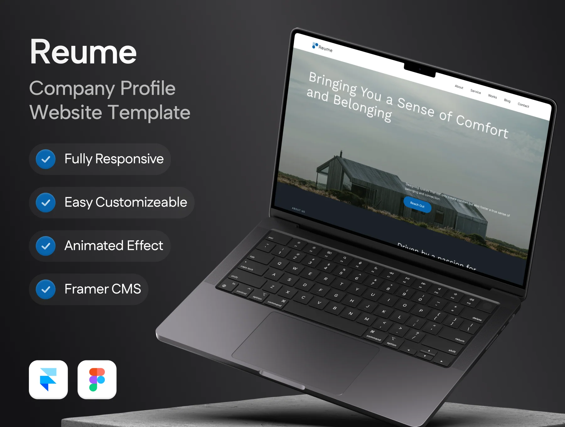 Reume - Company Profile Framer Template