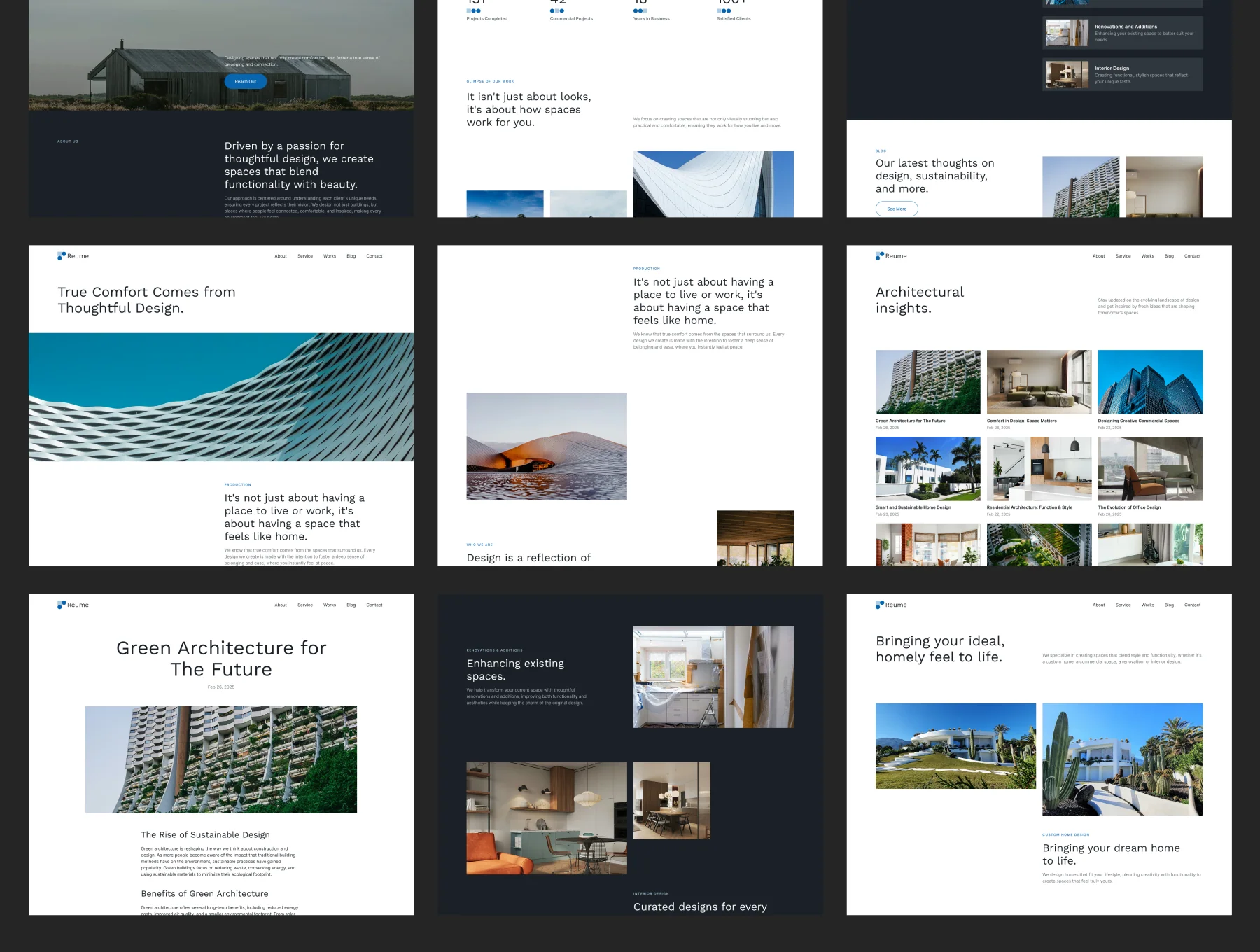 Reume - Company Profile Framer Template 5