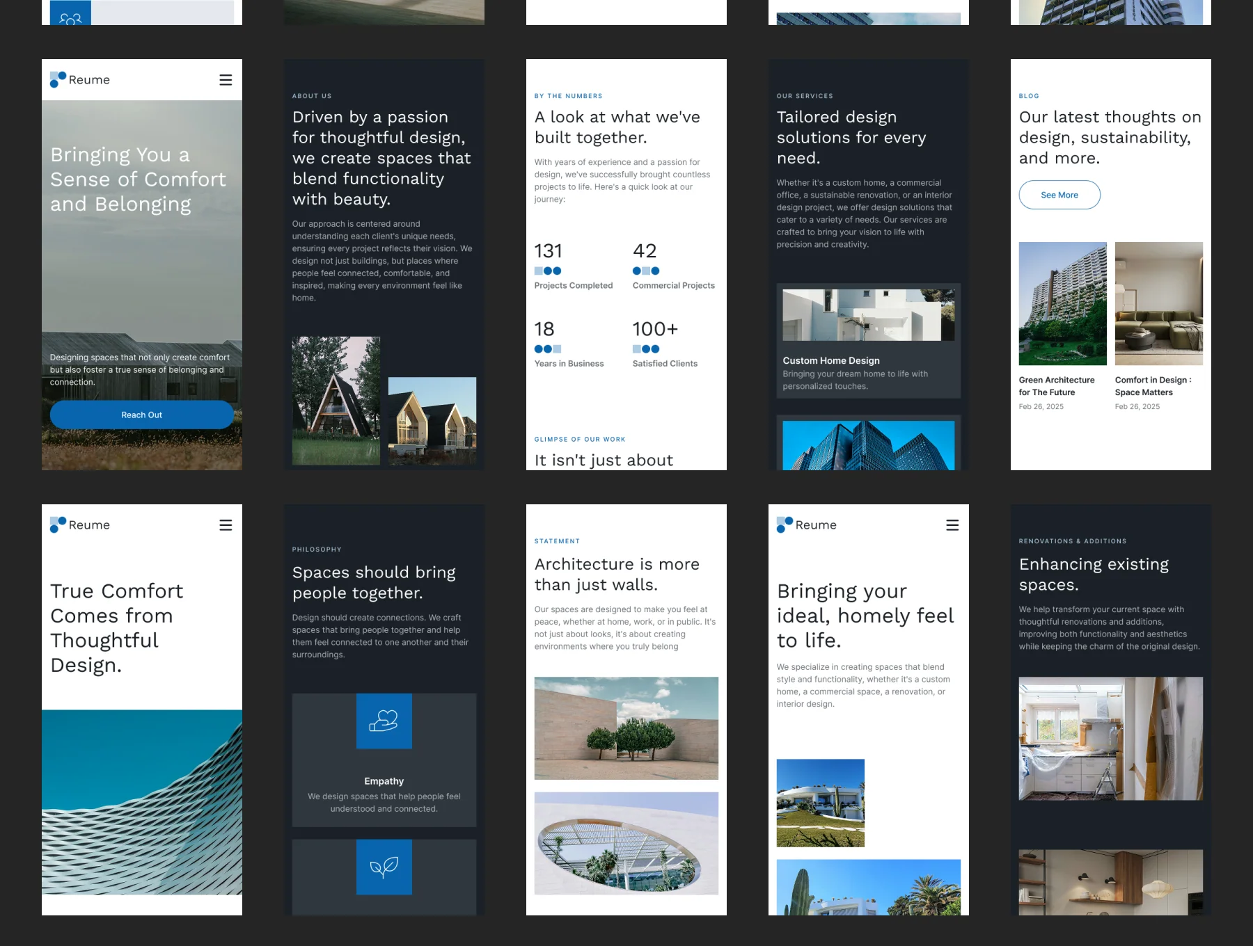 Reume - Company Profile Framer Template 6