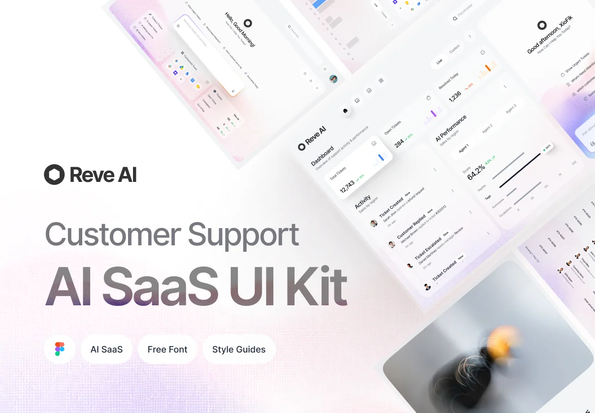 Reve AI – Customer Support SaaS UI Kit