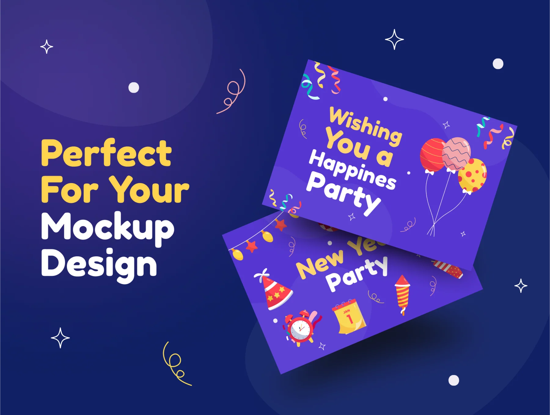 Revelry - New Year Party Elements Illustration Set 6