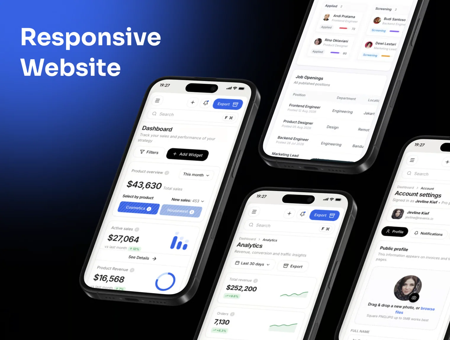 Revenix - Sales Analytics Dashboard Templates 3
