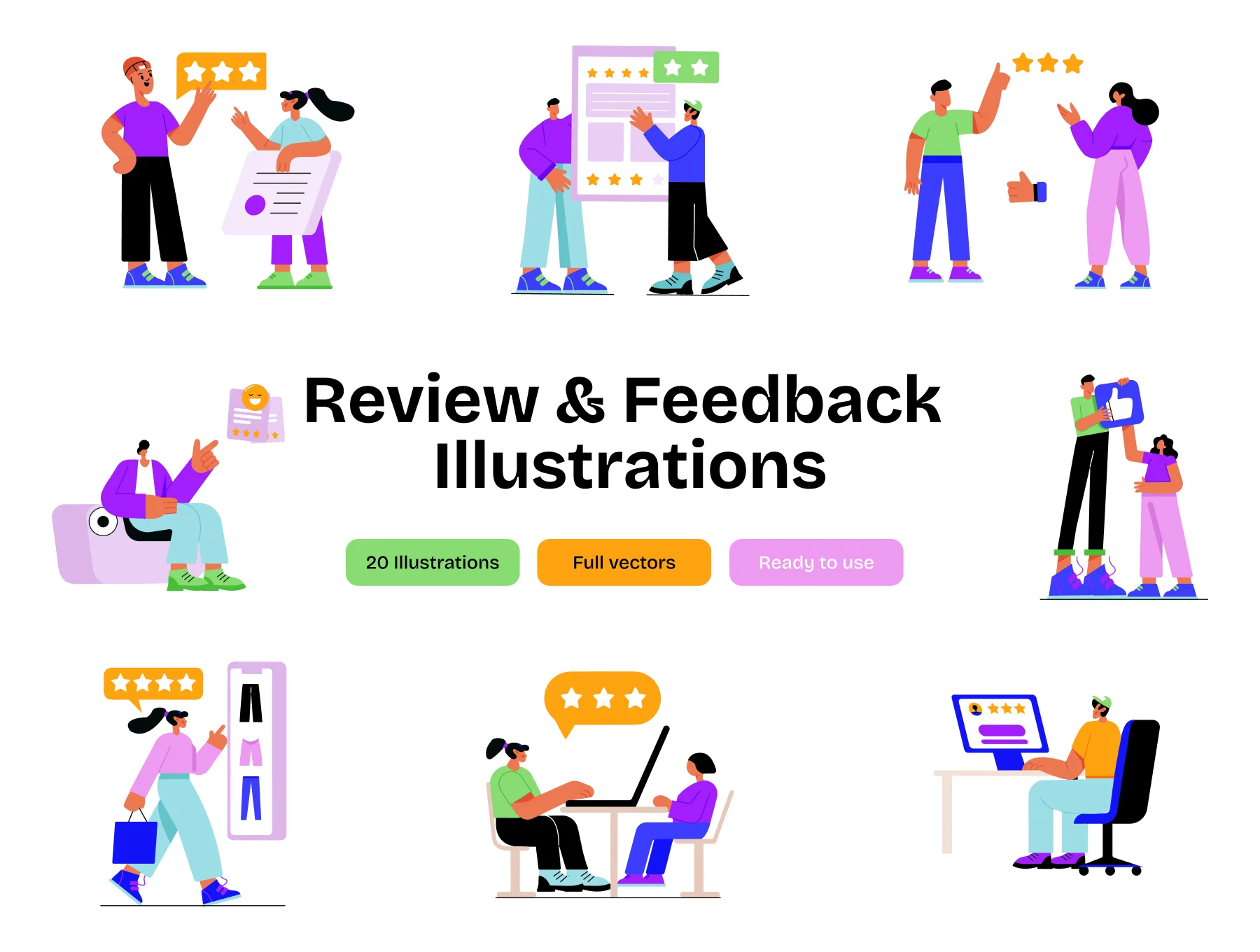 Reviews and Feedback Illustration Art