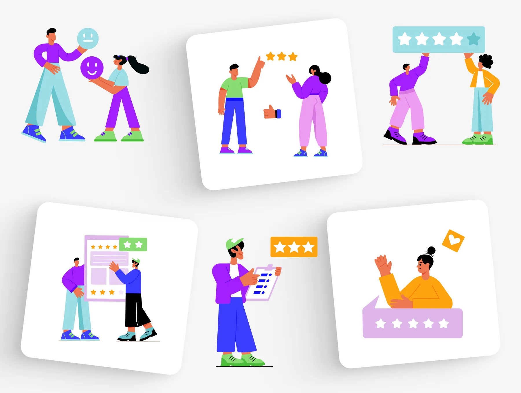 Reviews and Feedback Illustration Art 4