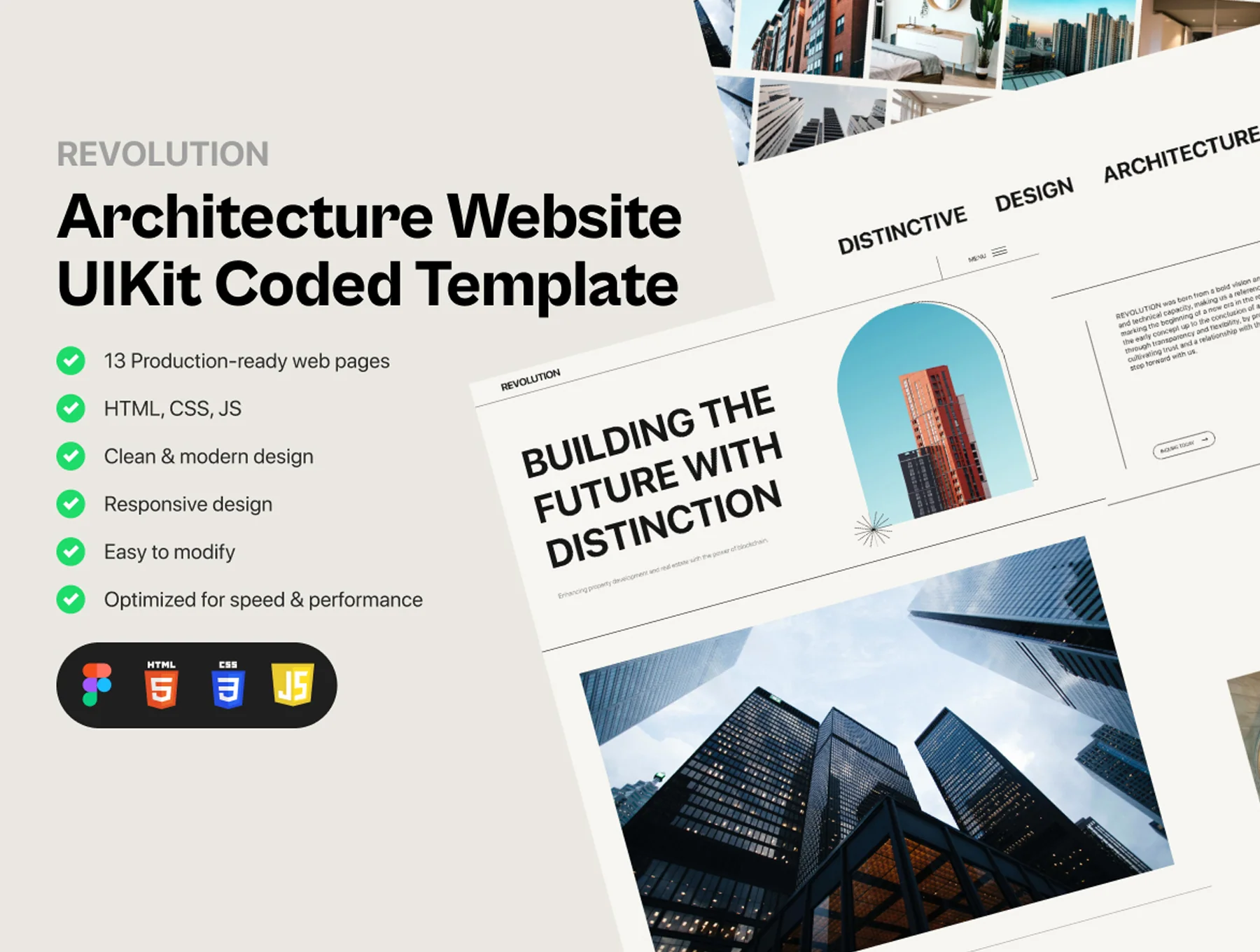 Revolution | Architecture or Real estate website template