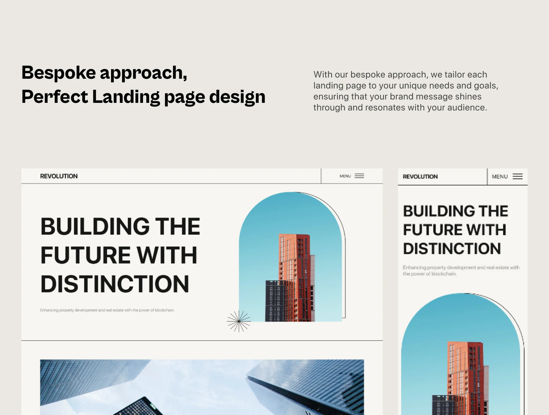Revolution | Architecture or Real estate website template 2
