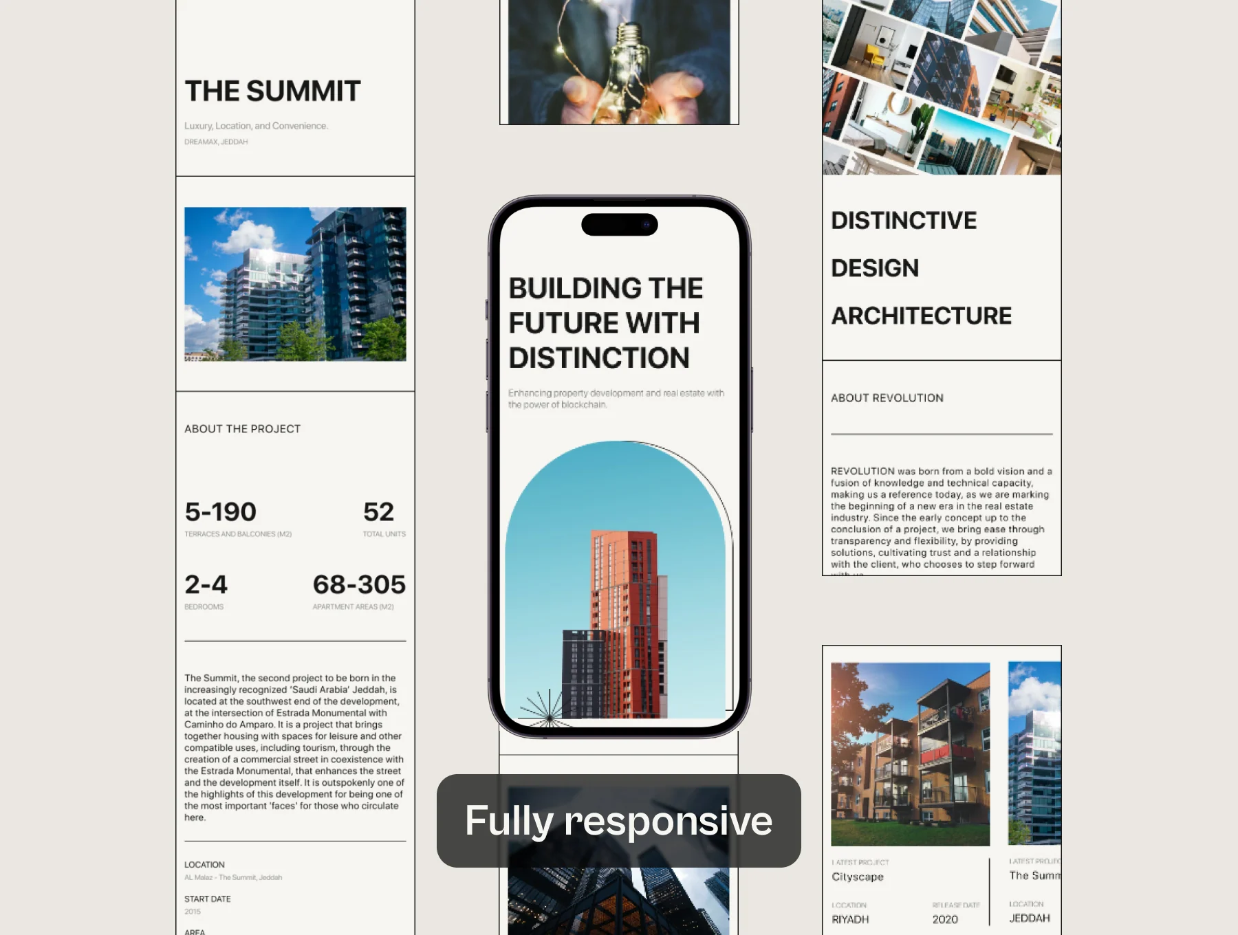 Revolution | Architecture or Real estate website template 4