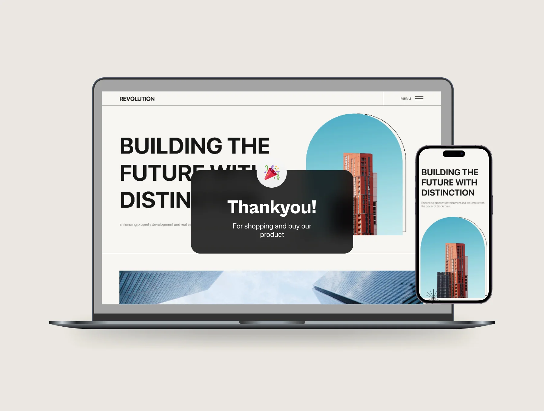 Revolution | Architecture or Real estate website template 8