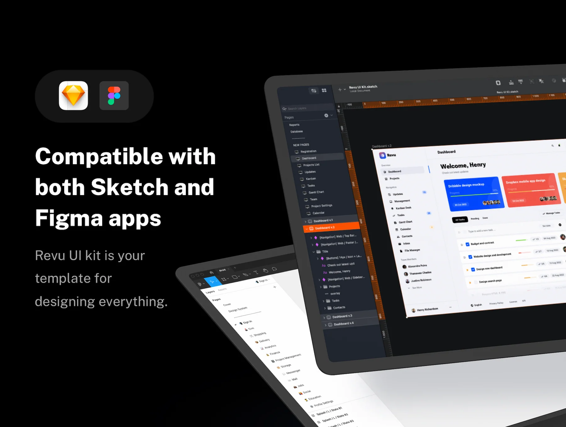 Revu - Multipurpose UI kit for SaaS Startups 5