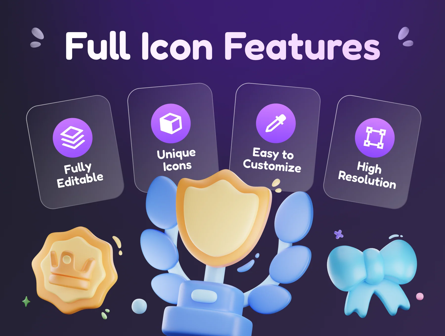 Awardly - Reward & Achievement 3D Icon Set 3