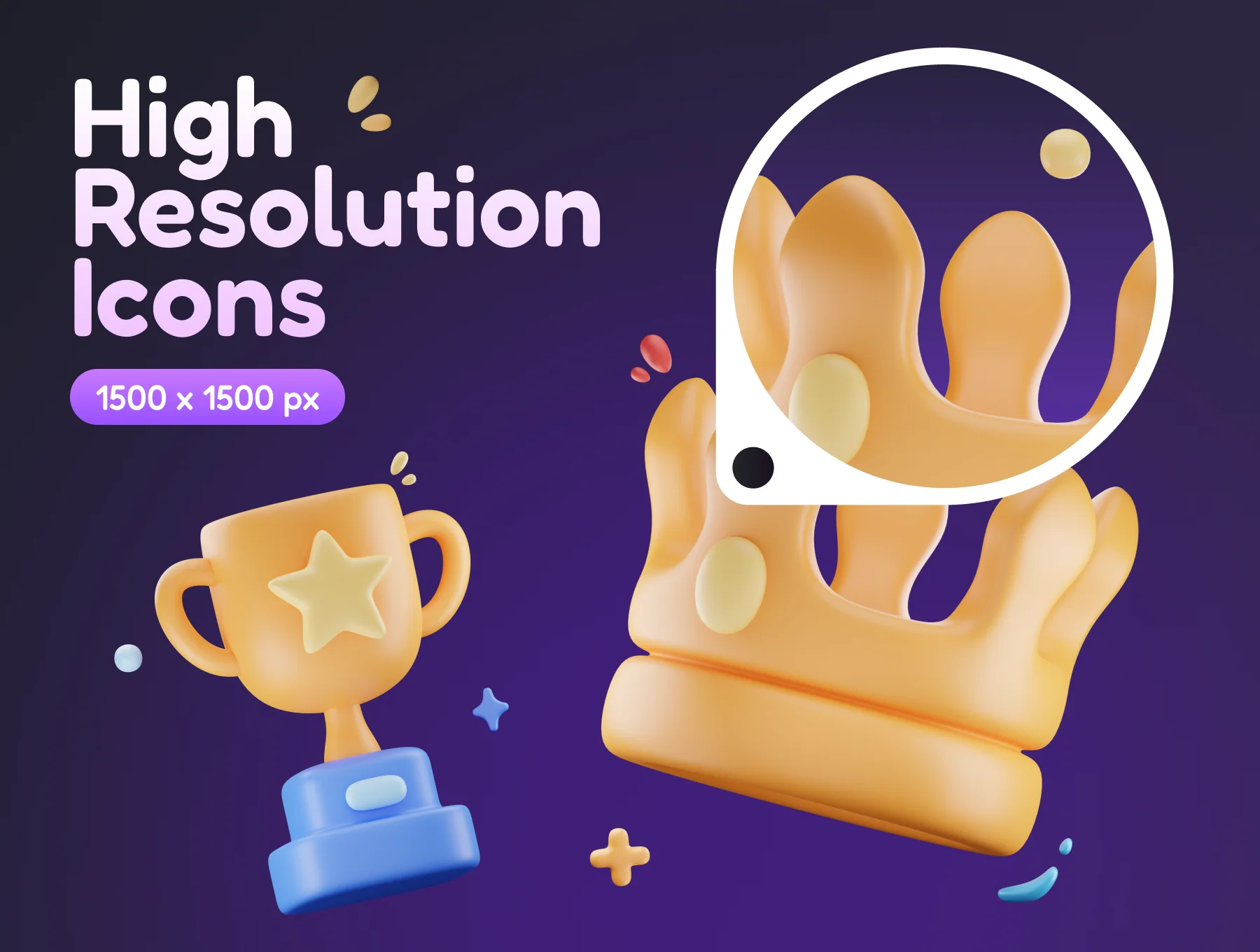 Awardly - Reward & Achievement 3D Icon Set 4