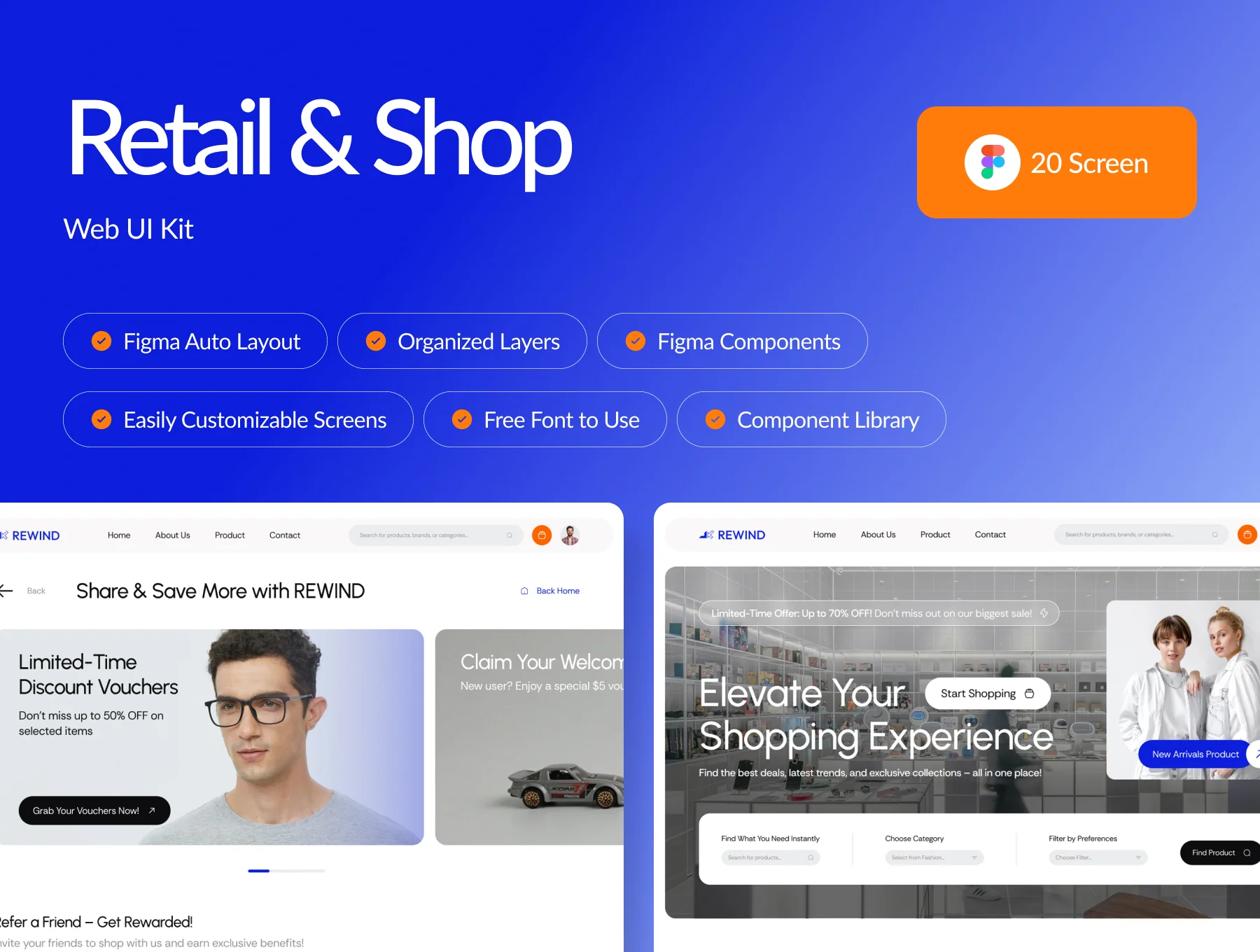 Rewind - Retail & Shop Web UI