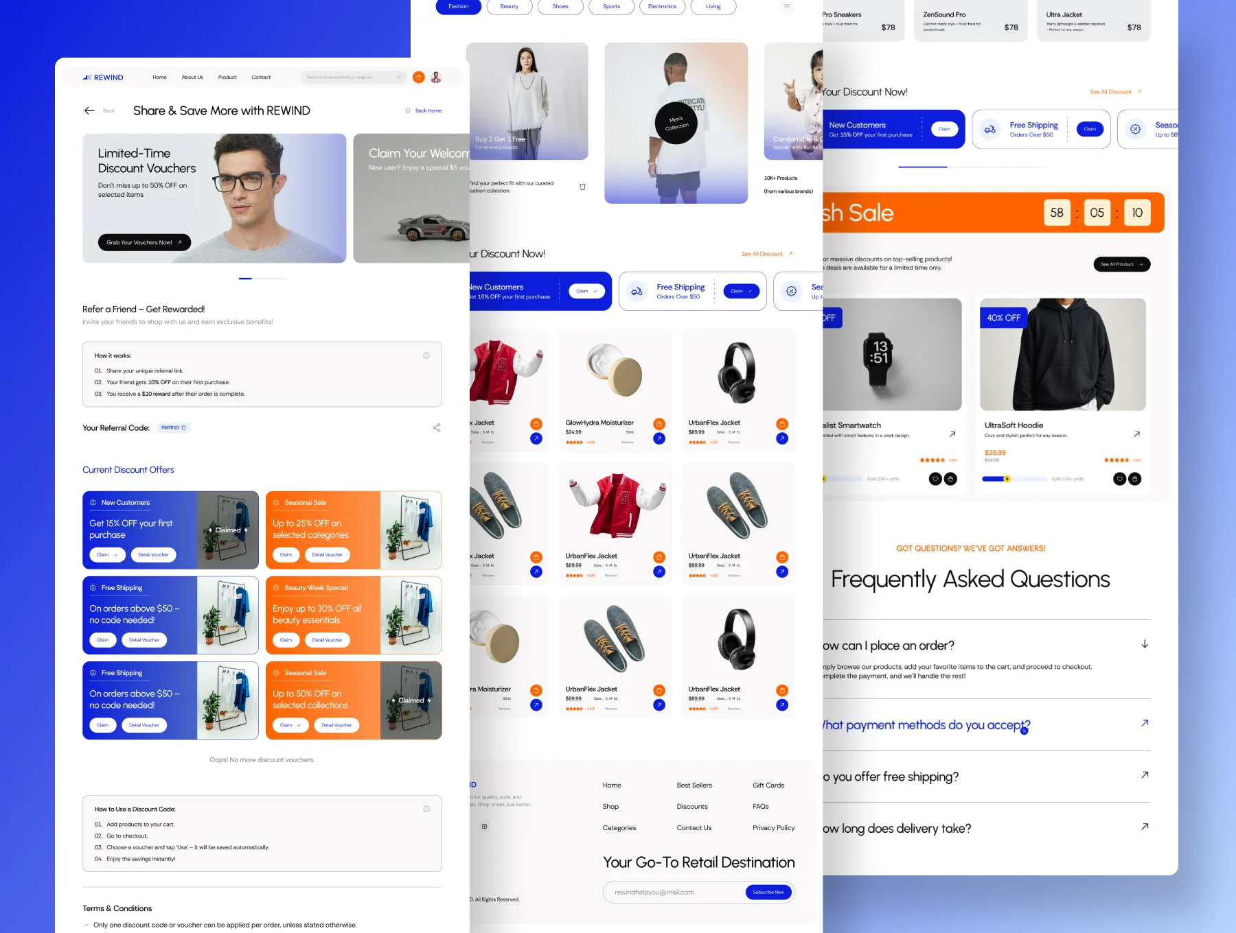 Rewind - Retail & Shop Web UI 5