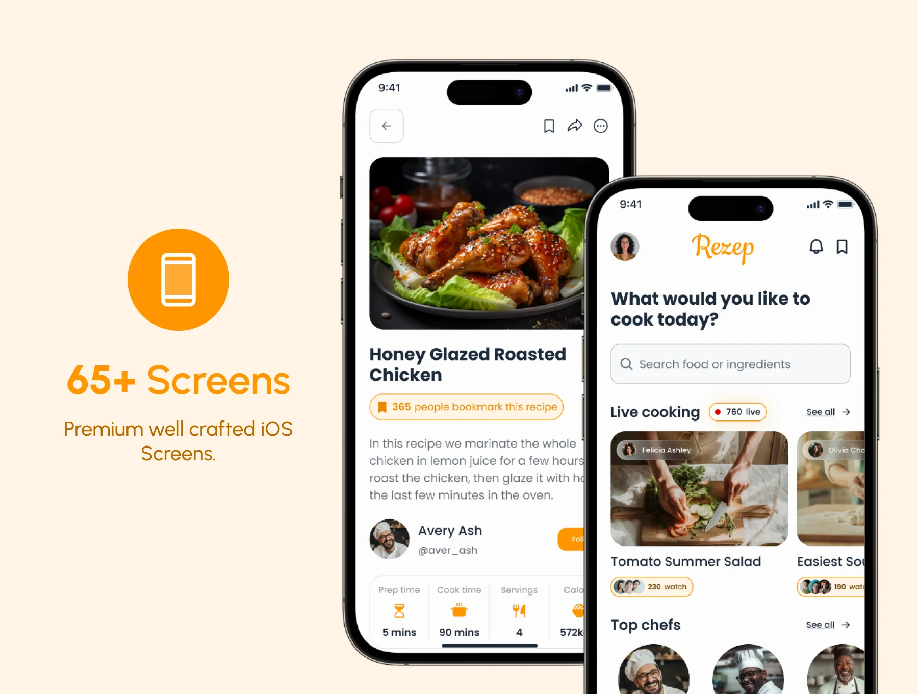 Rezep - Food Recipe App UI Kit 2