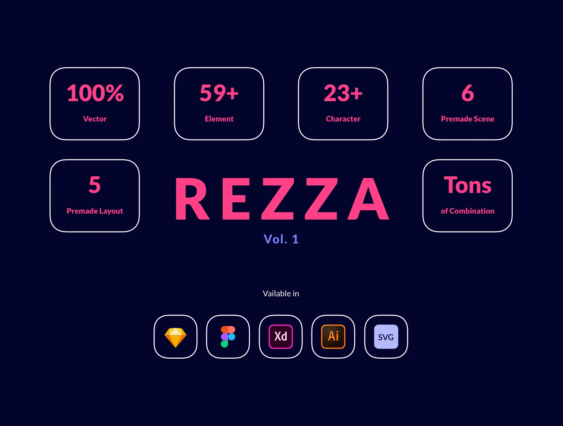 Rezza - Isometric Space illustration set 6