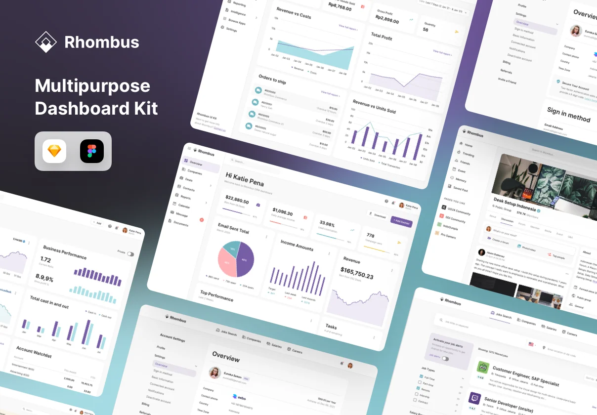 Rhombus Dashboard UI Kit
