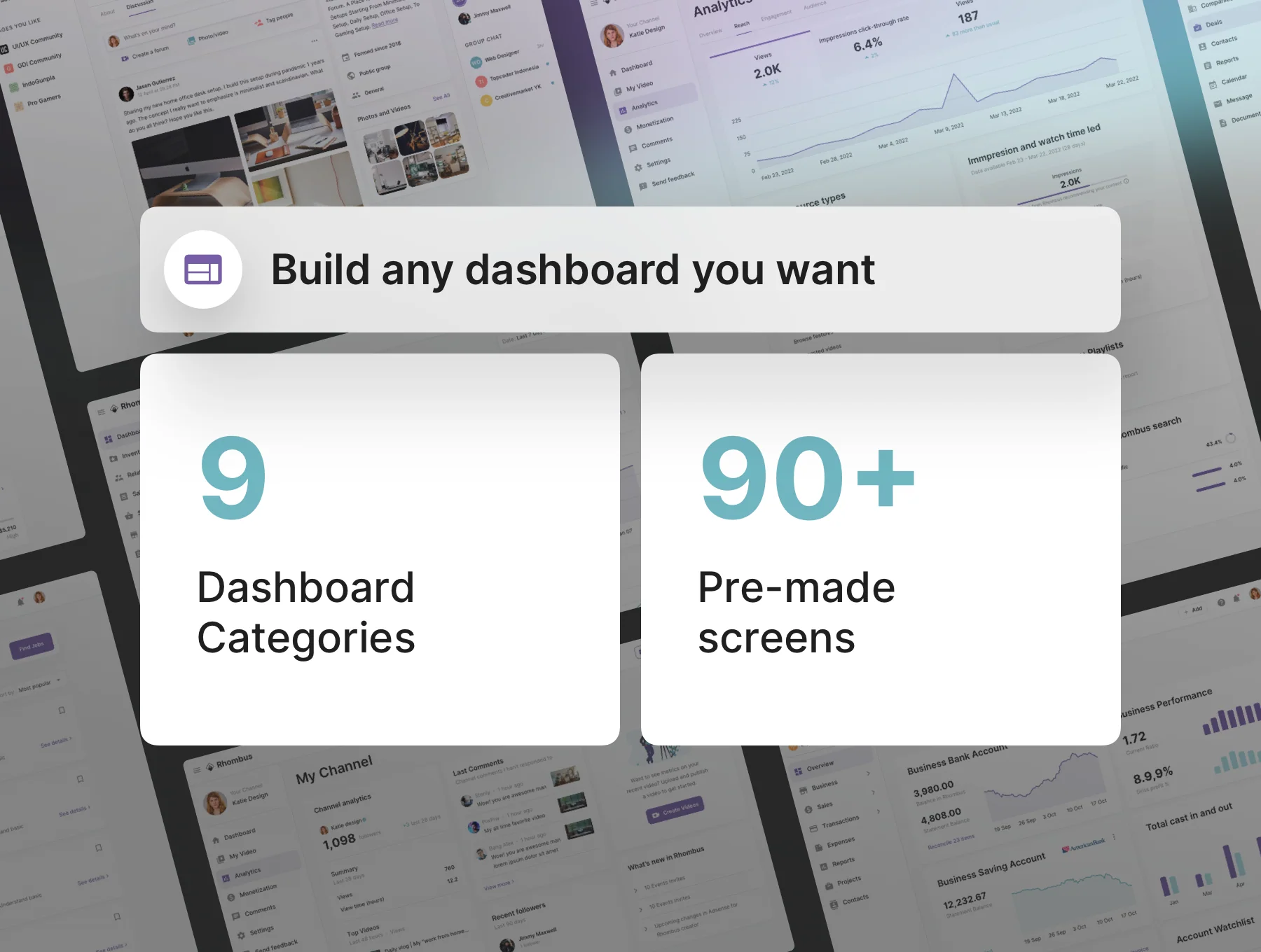 Rhombus Dashboard UI Kit 4
