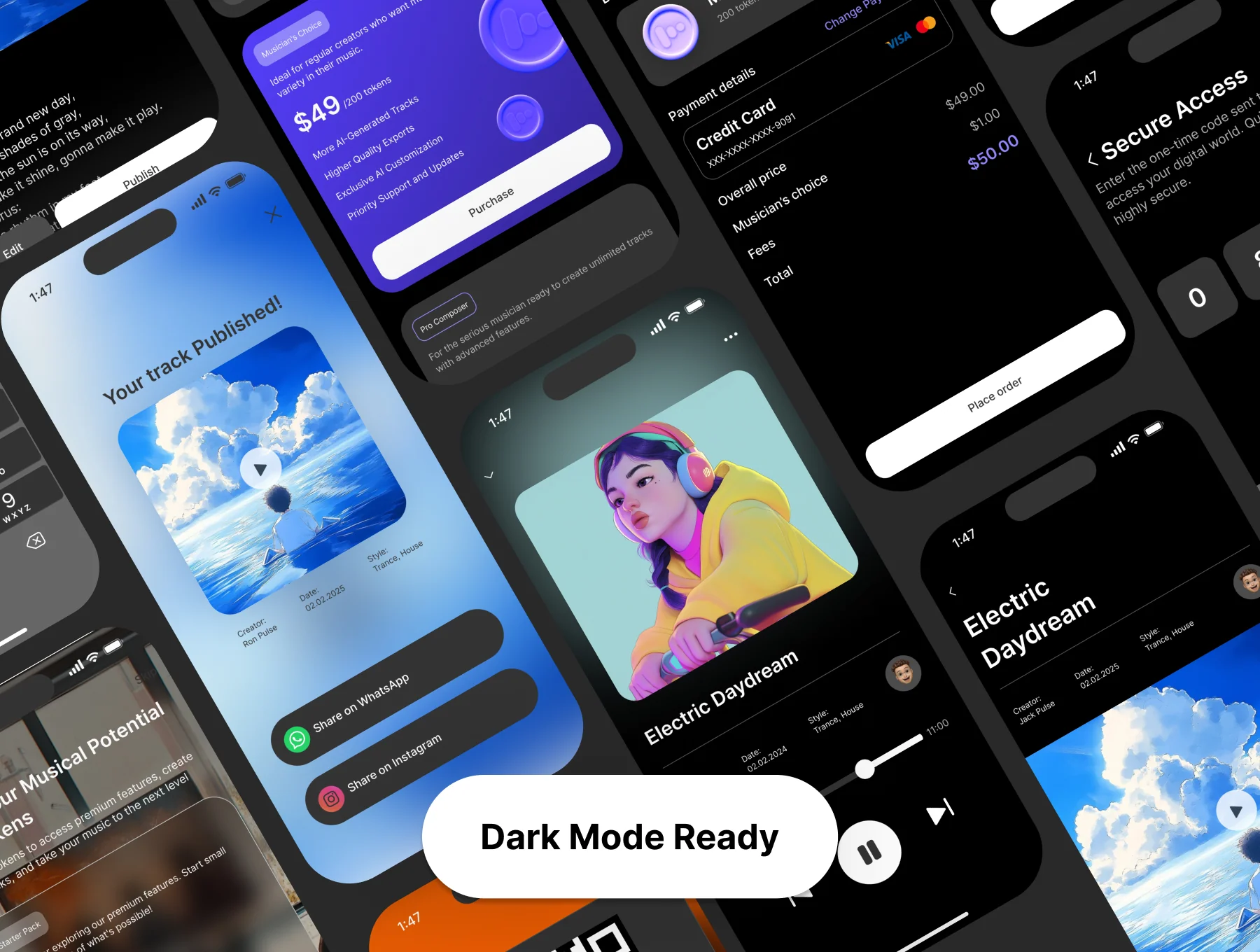 Rhythm AI - AI Music Creation App UI Kit 4