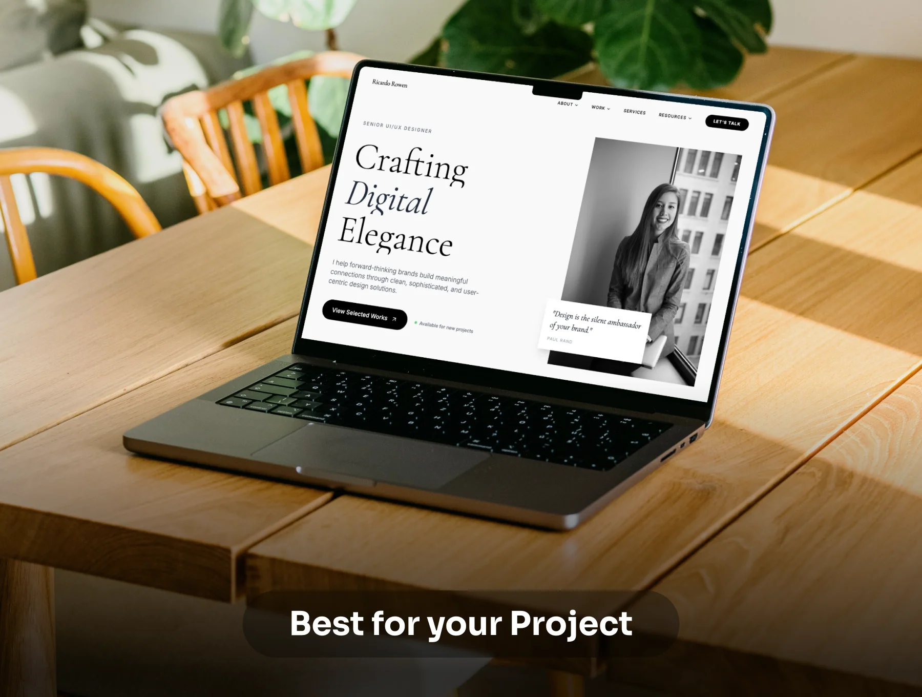 Ricardo Rowen - Professional Portfolio Website Templates 5