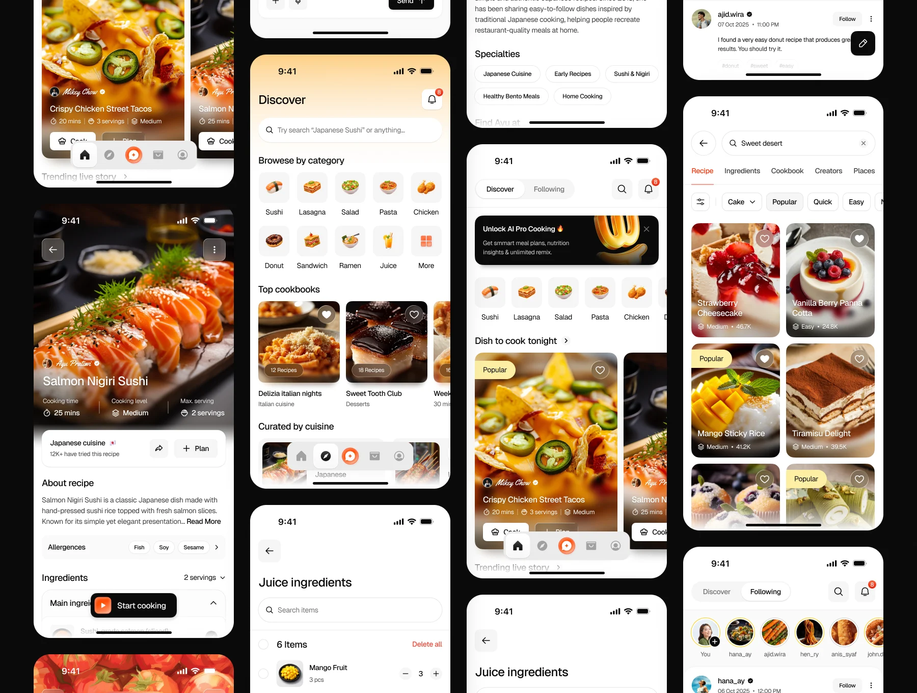 Ricetta - AI Food Recipe App UI Kit 6