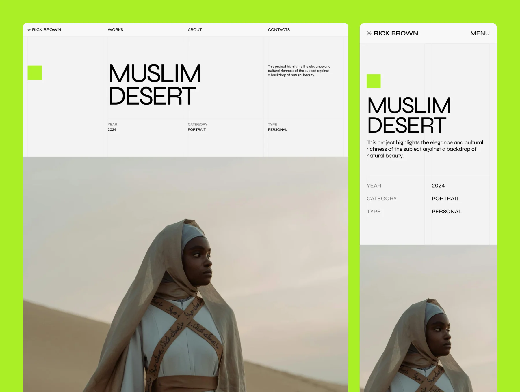 Rick Brown – Photographer Portfolio Website 4