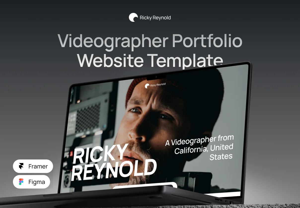 Ricky Reynold - Videographer Portfolio Website Template