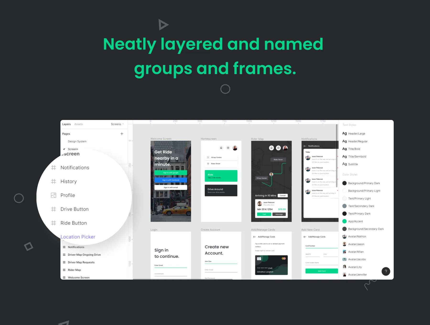 Ride - Carpooling & Ride sharing app UI Kit 4