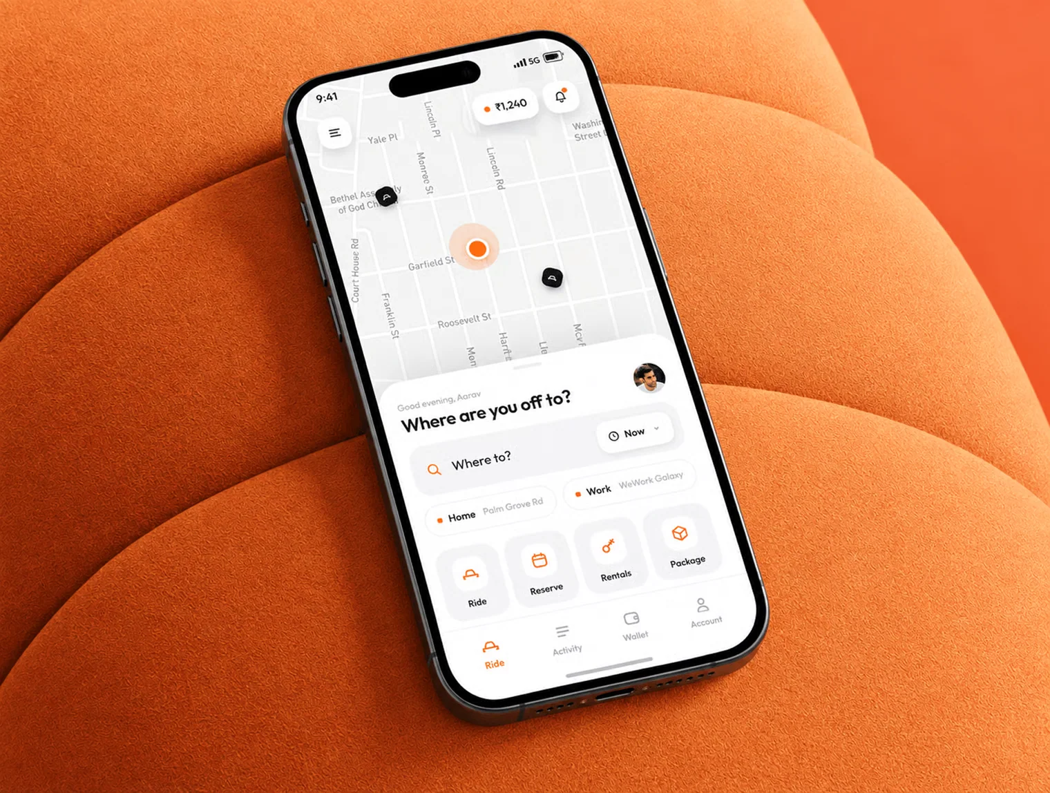 Ride Share Mobile App UI Kit 5
