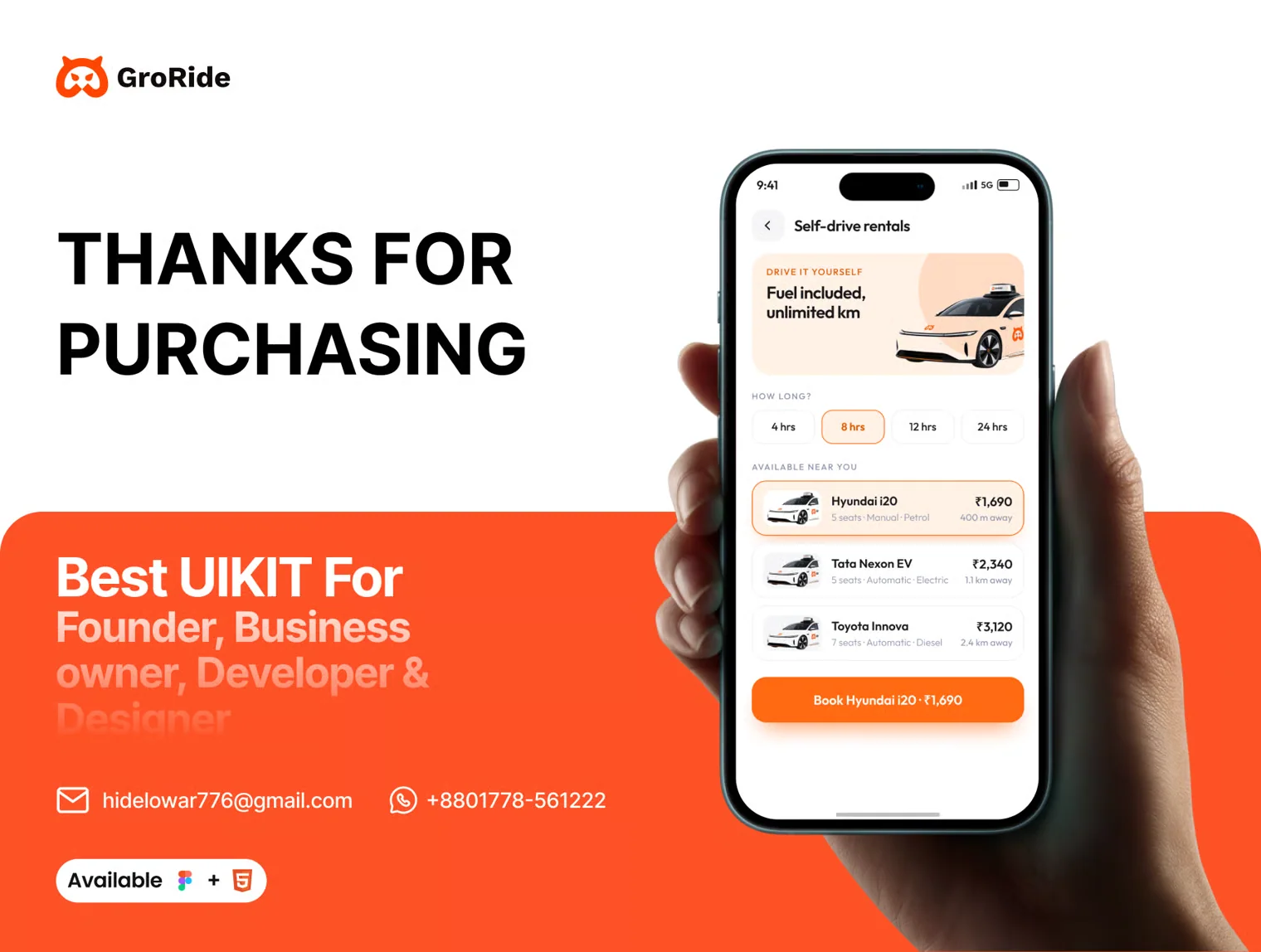 Ride Share Mobile App UI Kit 6