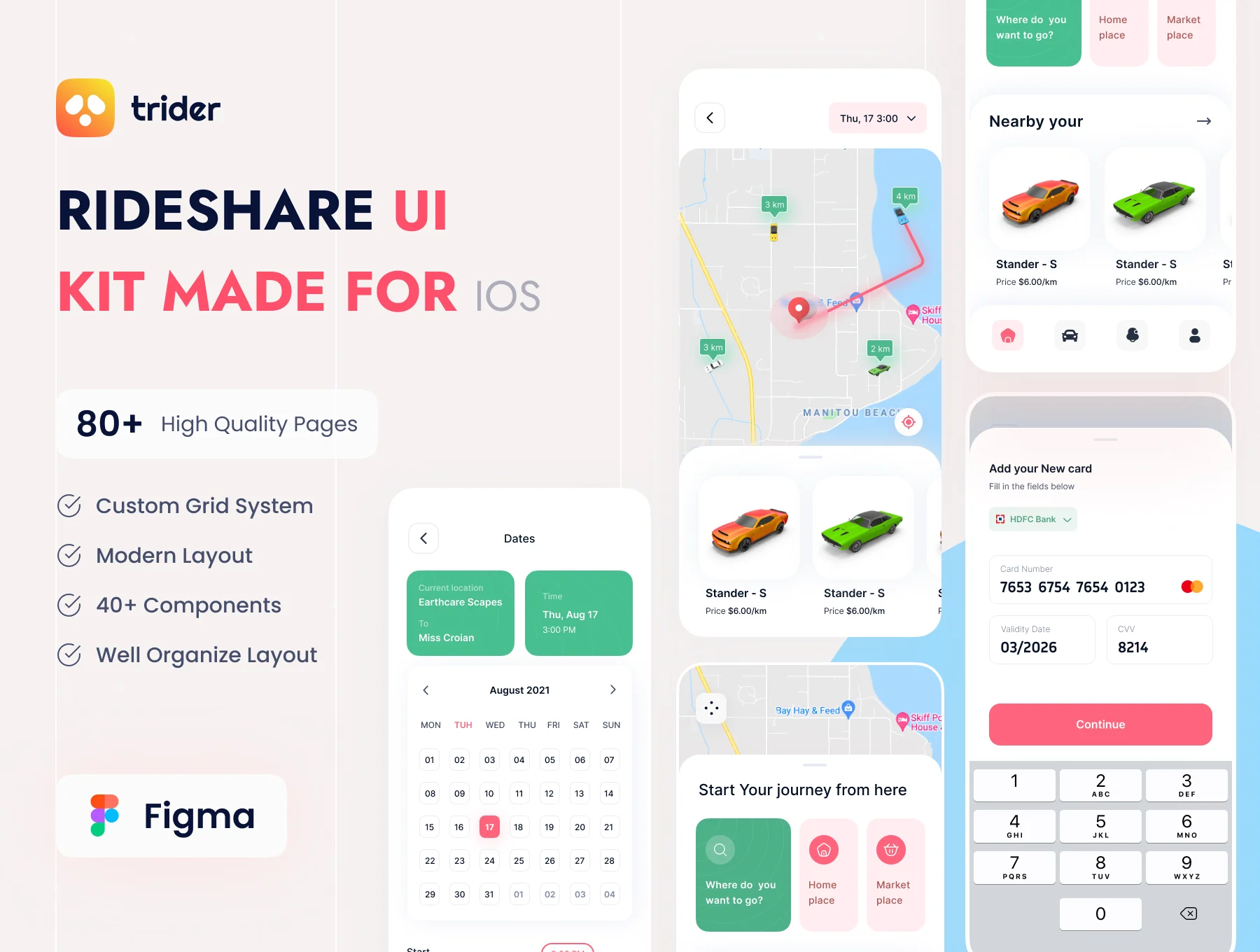 Rideshare Ios ui kit