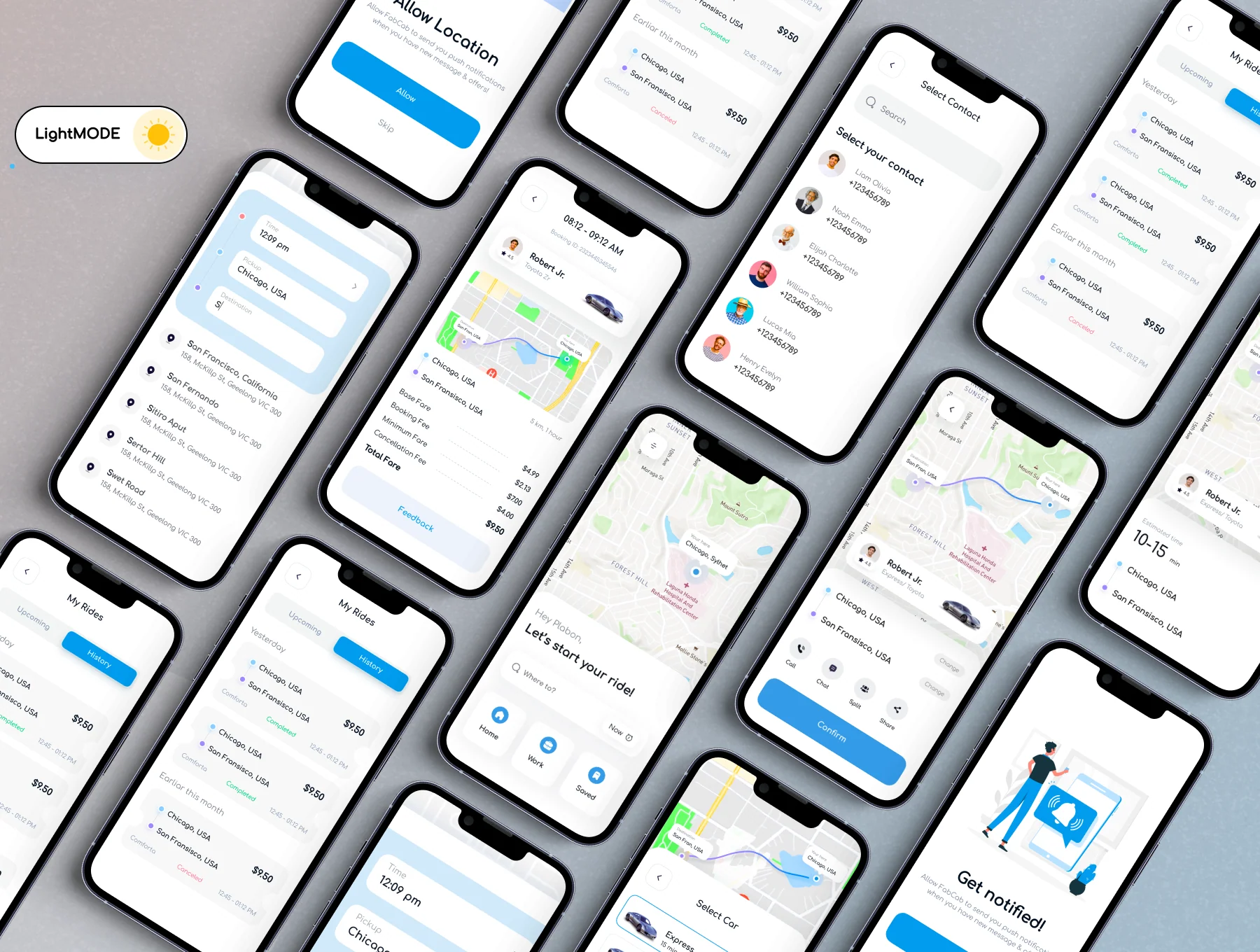 Rideshare Cab Booking App 2