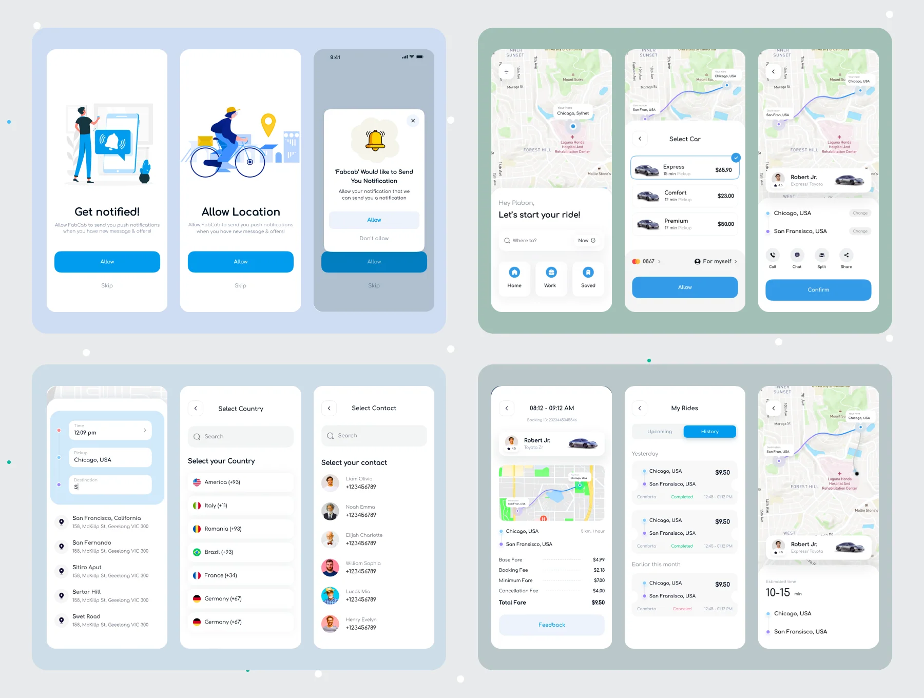 Rideshare Cab Booking App 4